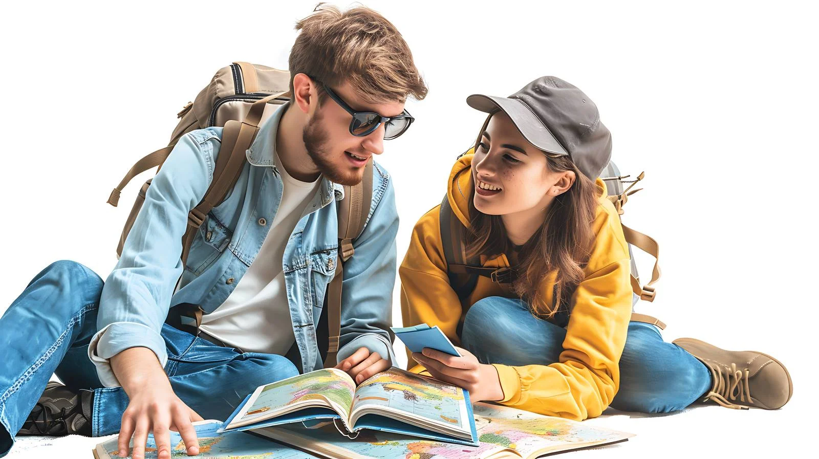 Travel Planning Scene — free download from Dotvec