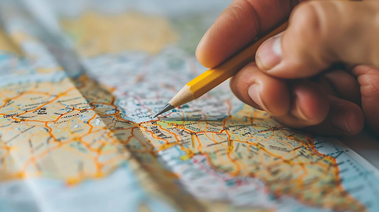 Travel Planning Map Marking Strategy — free download from Dotvec