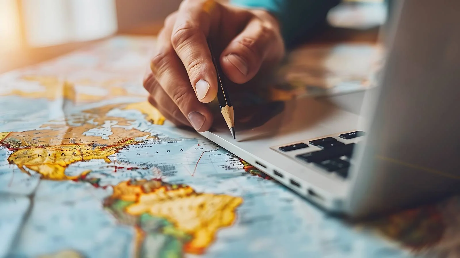 Travel Planning with Map and Pencil — free download from Dotvec