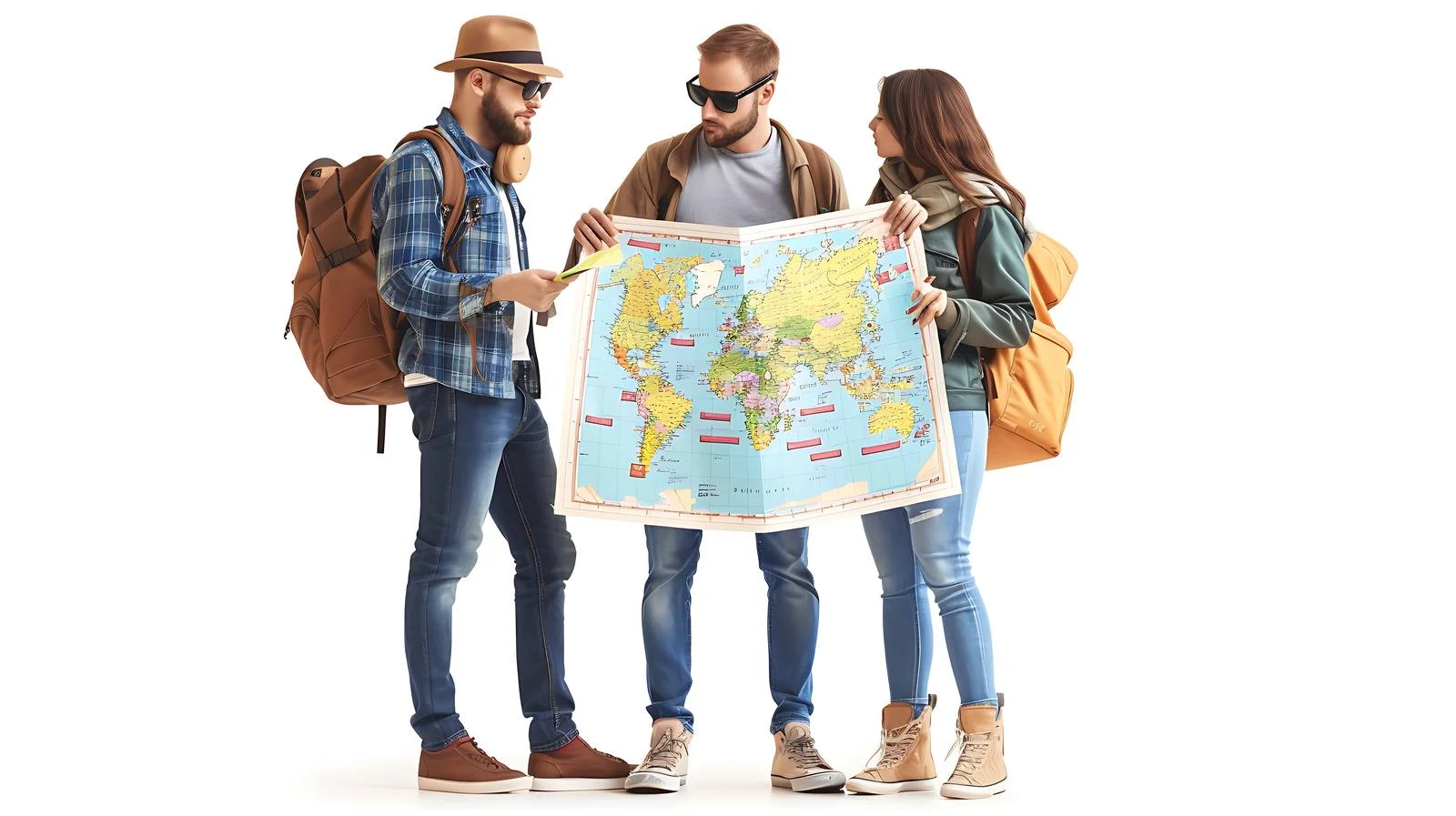 Vacation Planning Trips Map for Travelers — free download from Dotvec