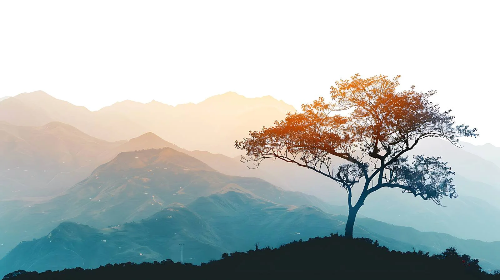 Scenic Mountain Sunset View — free download from Dotvec