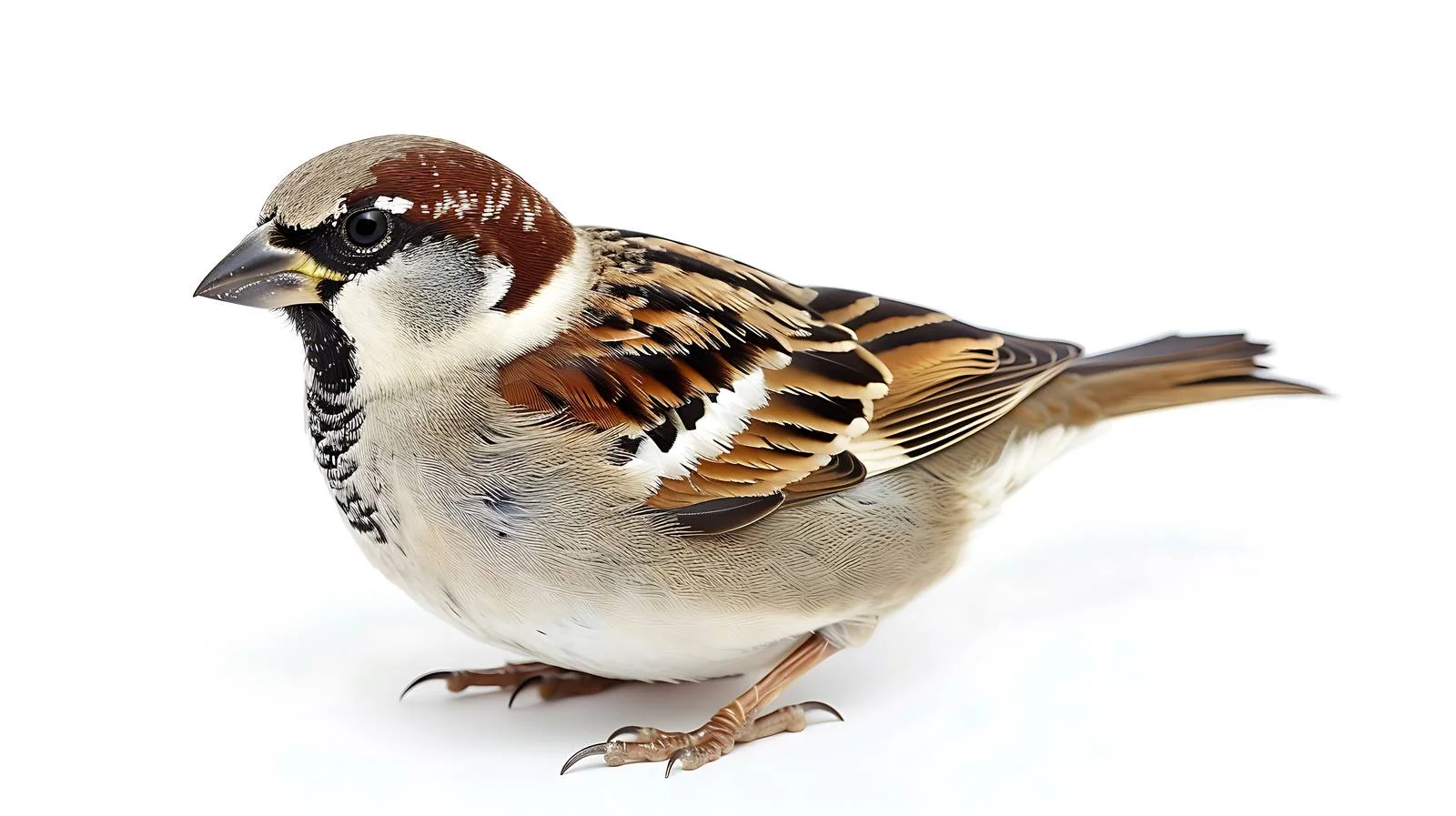 Close-Up of Isolated Tree Sparrow — free download from Dotvec