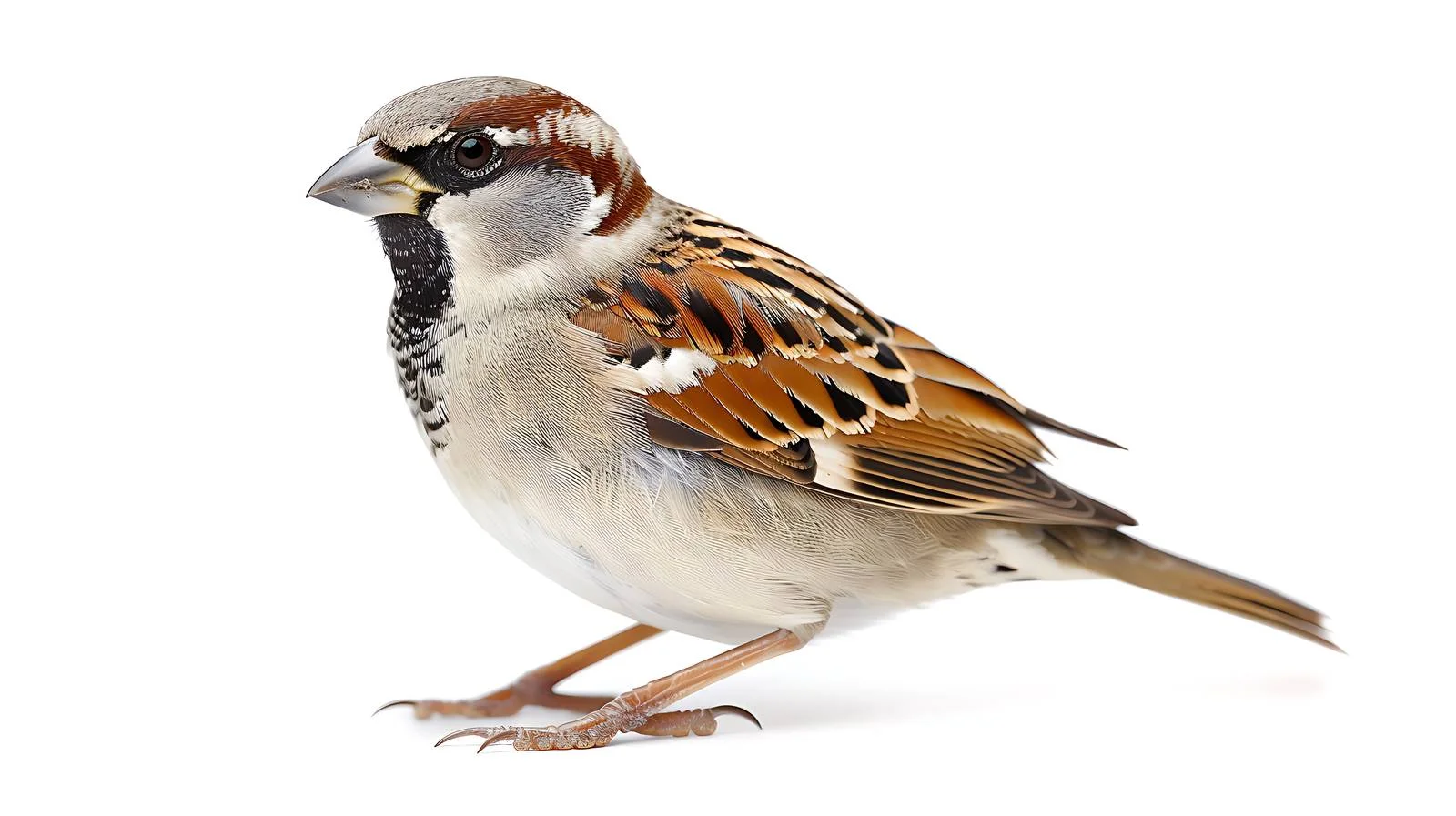 Elegant Tree Sparrow on White Background — free download from Dotvec