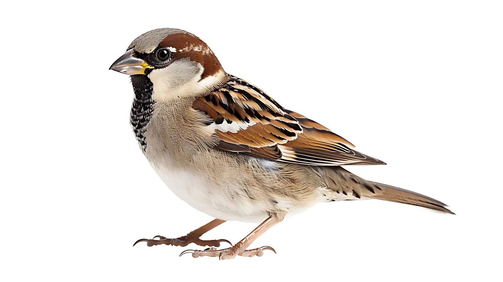 Elegant Tree Sparrow on White Background — free download from Dotvec