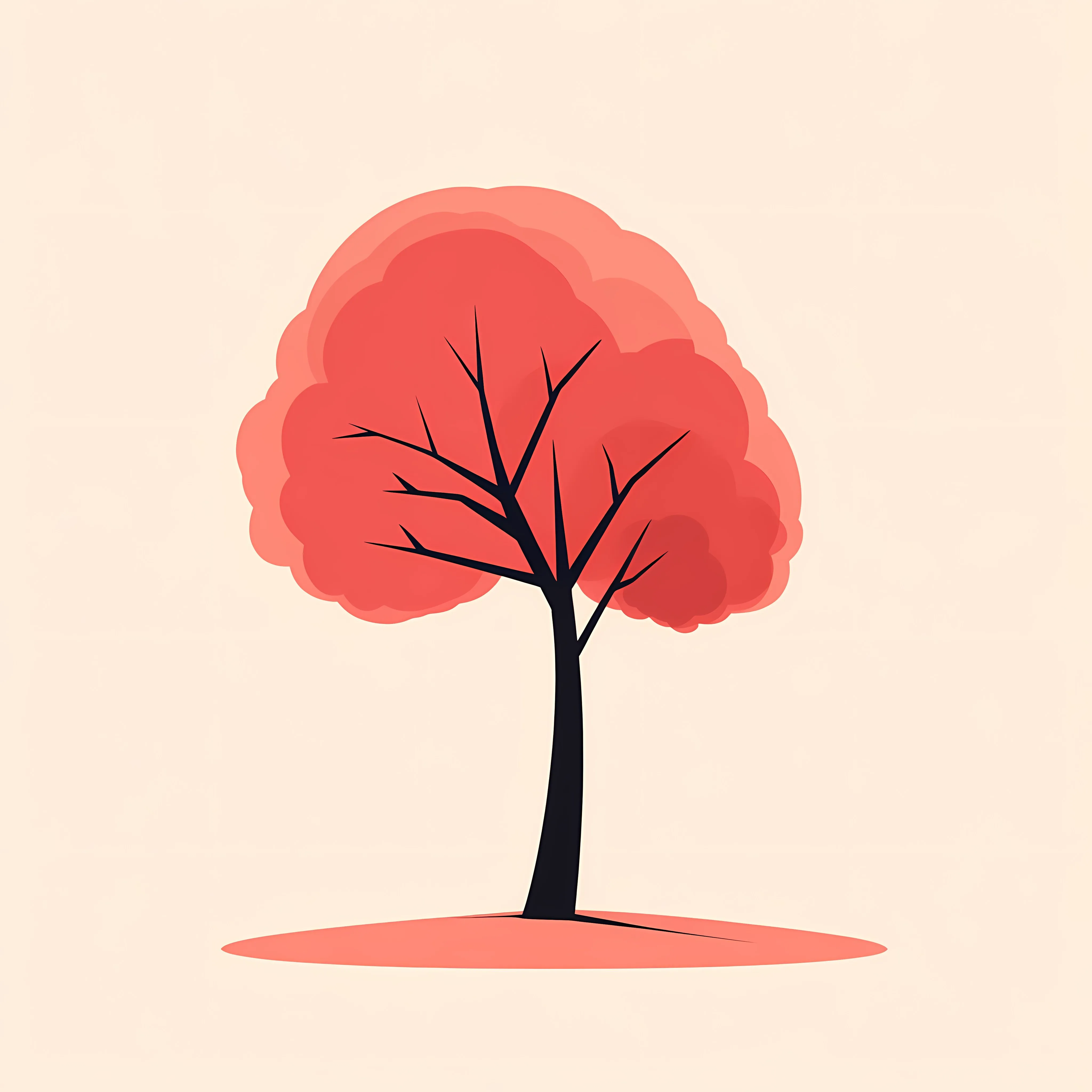 Flat Tree Vector Design Illustration Art — free download from Dotvec