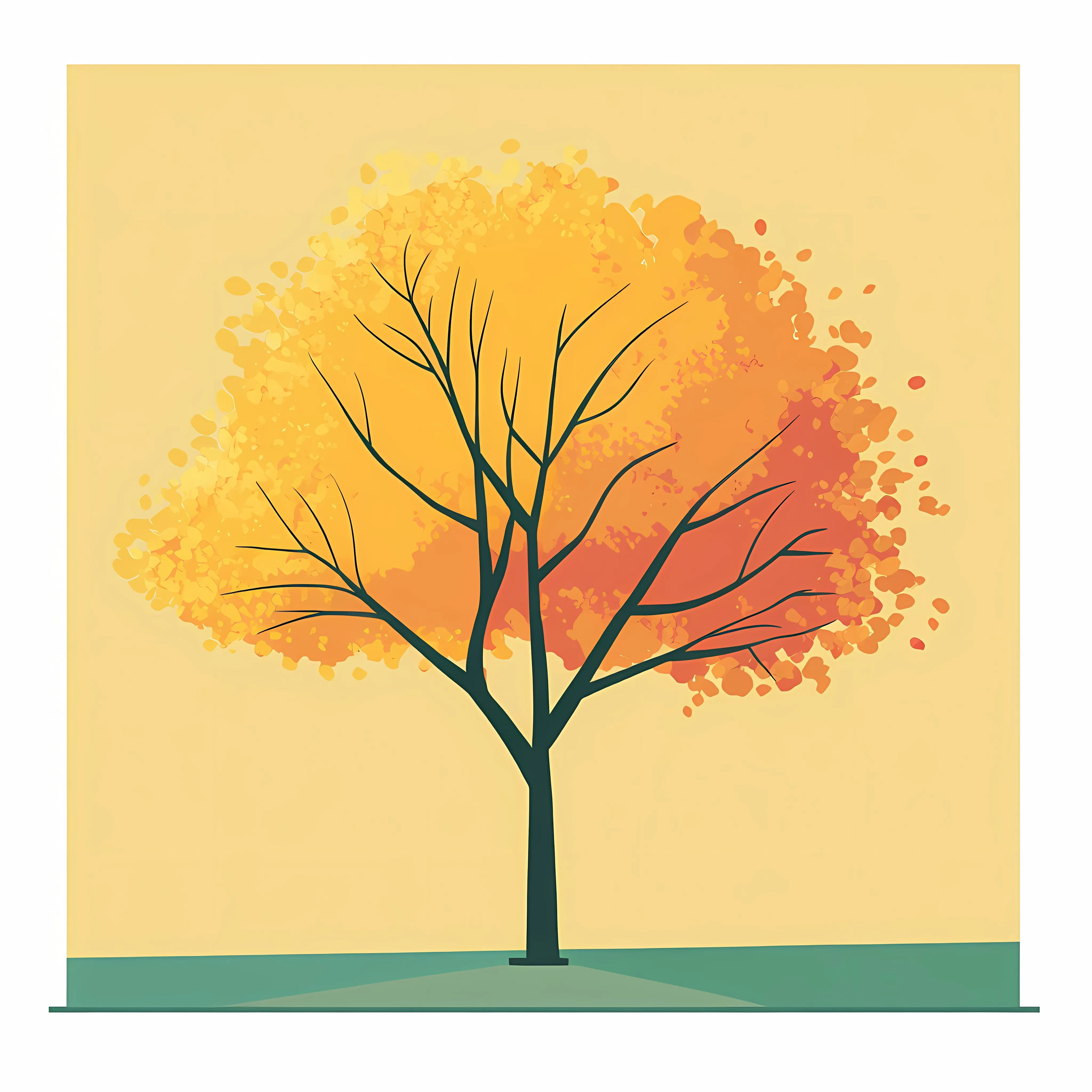 Flat Tree Vector Illustration Art Design — free download from Dotvec
