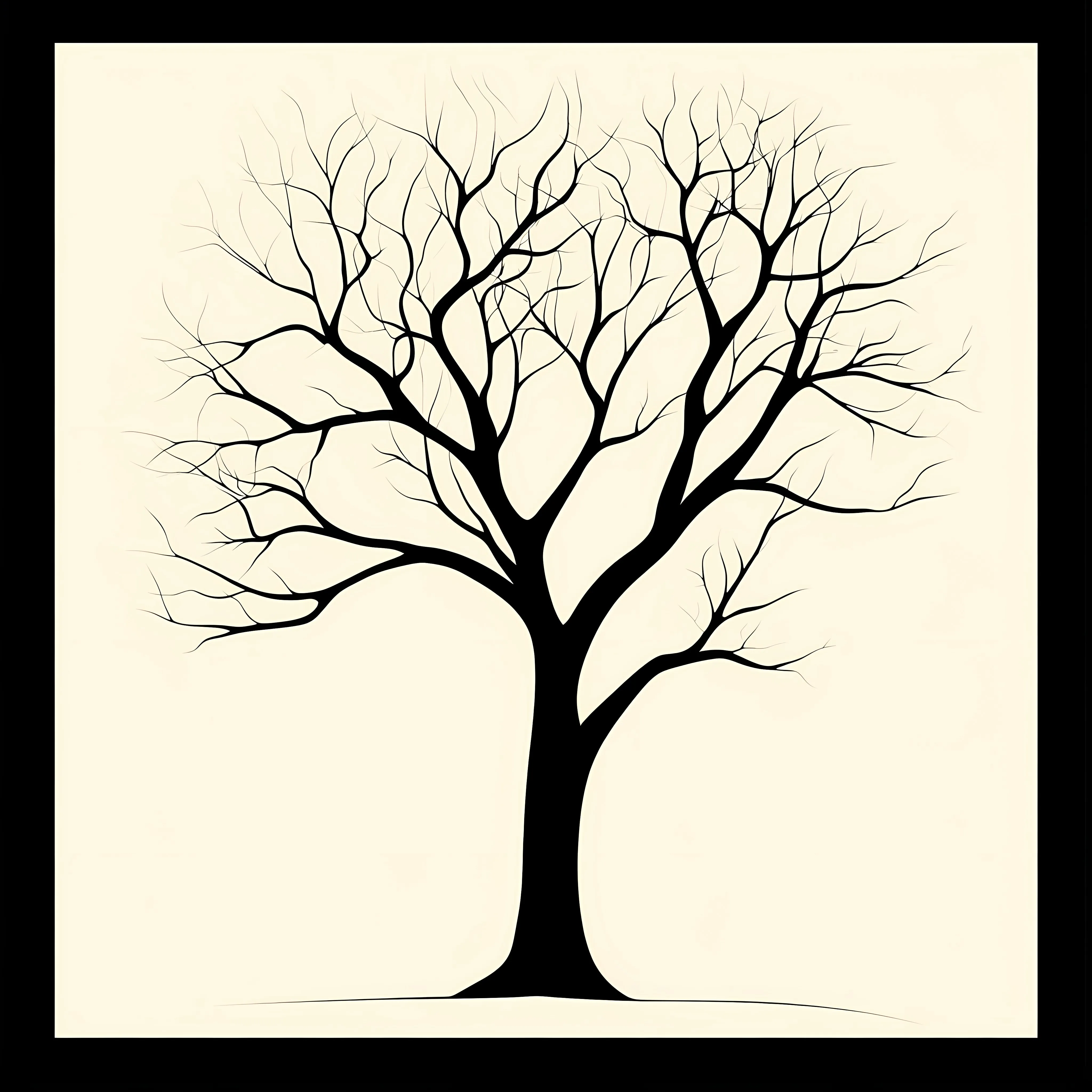 Flat Vector Tree Silhouette Illustration — free download from Dotvec