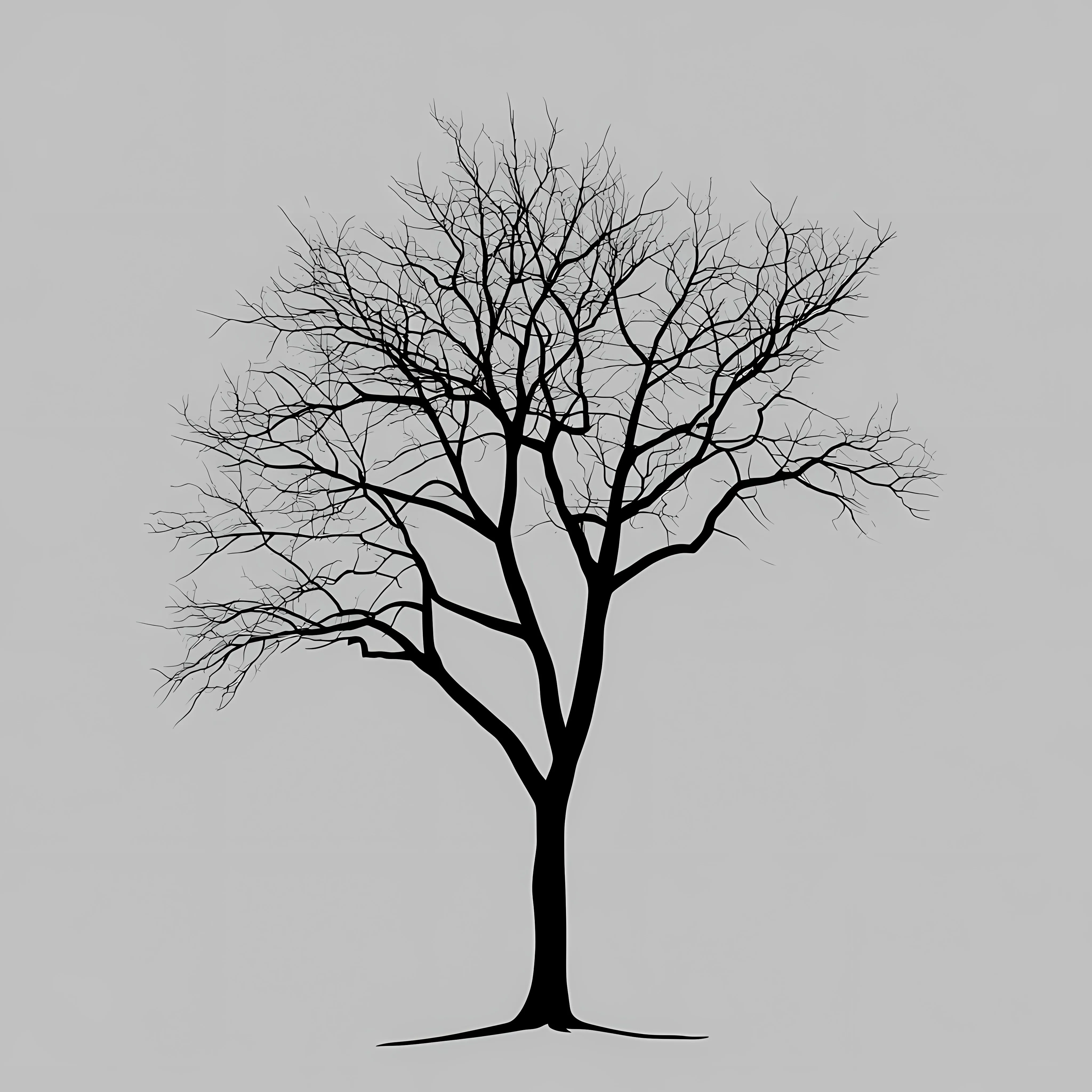 Tree Silhouette Vector Illustration in Flat Design — free download from Dotvec
