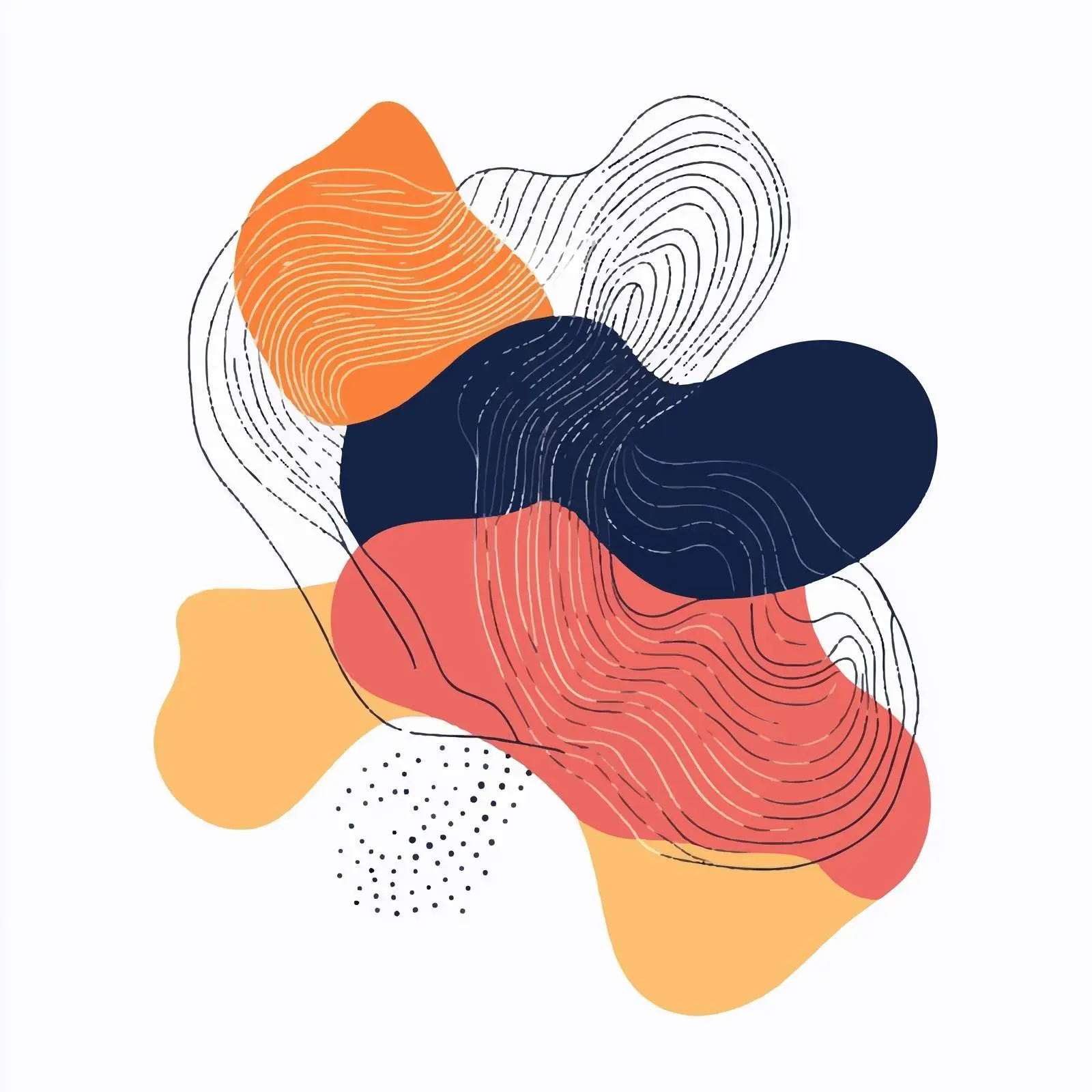 Trendy Abstract Doodle Decorative Vector Element — free download from Dotvec