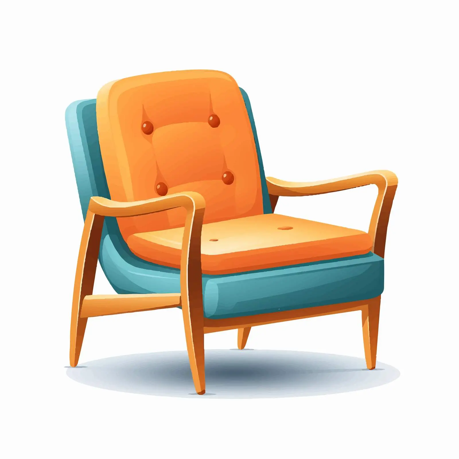 Retro Mid-Century Armchair Design – free decor styles image from Dotvec