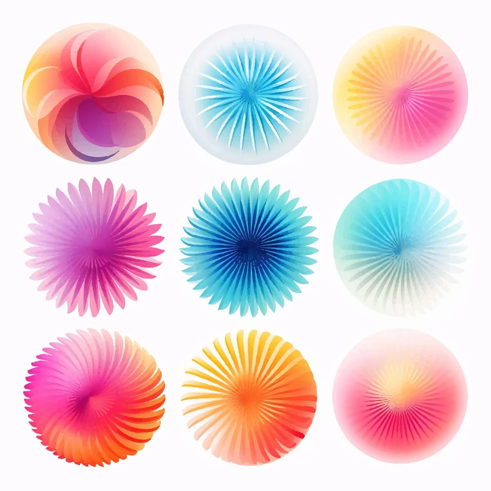 Trendy Radial Gradients for Creative Design — free download from Dotvec