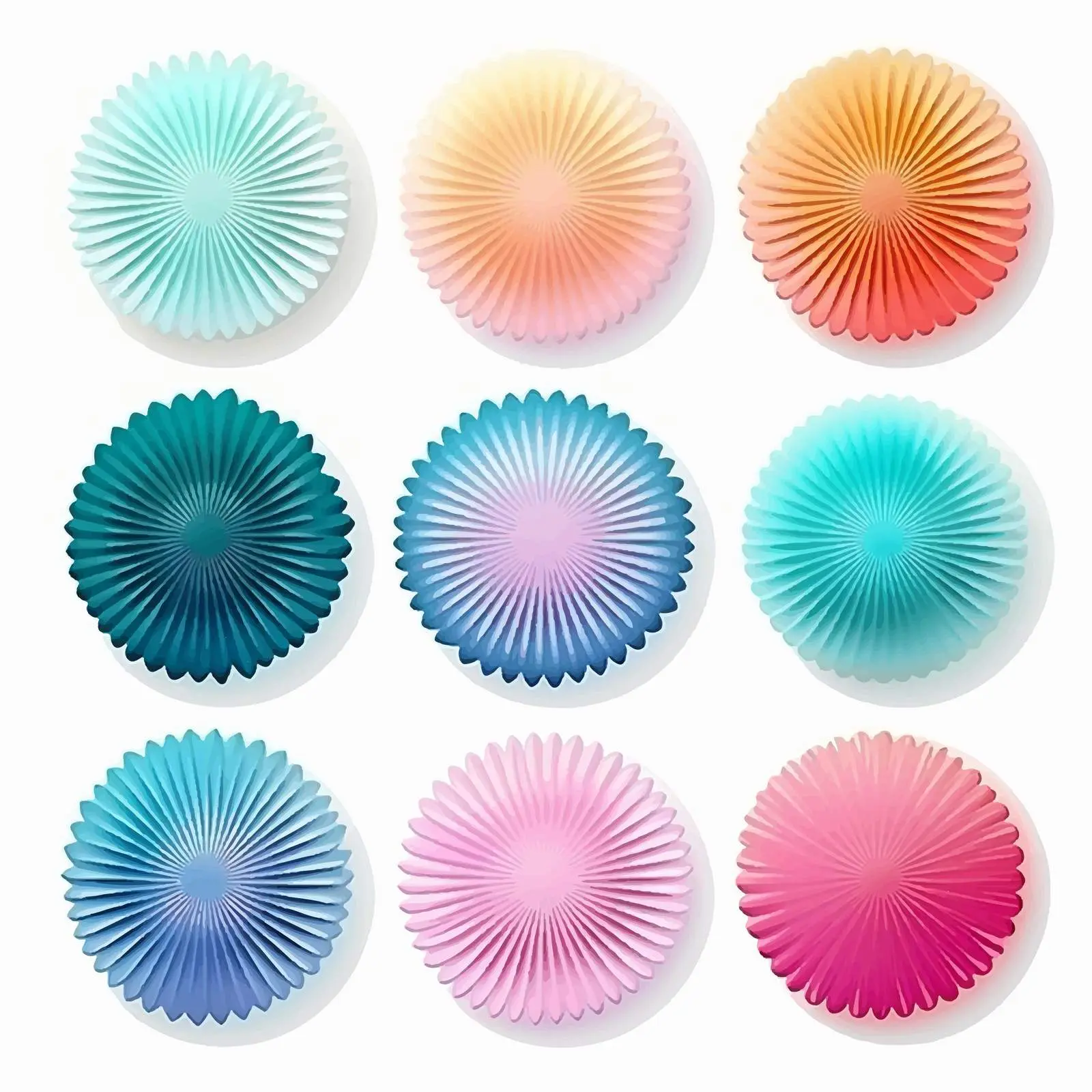 Trendy Radial Gradients for Creative Use – free versatile graphic image from Dotvec