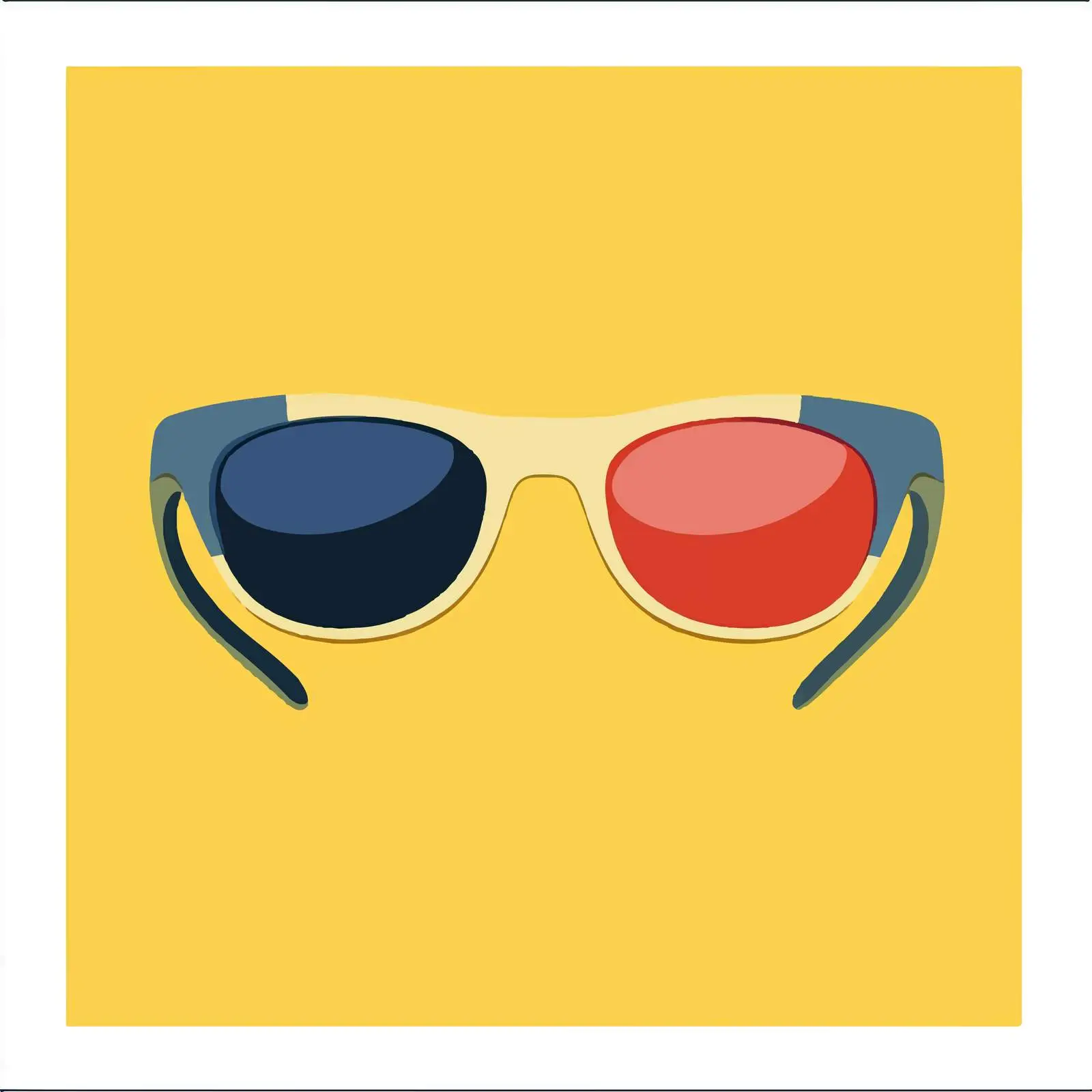 Trendy Colored Sunglasses Flat Vector Illustration – free trendy eyewear image from Dotvec