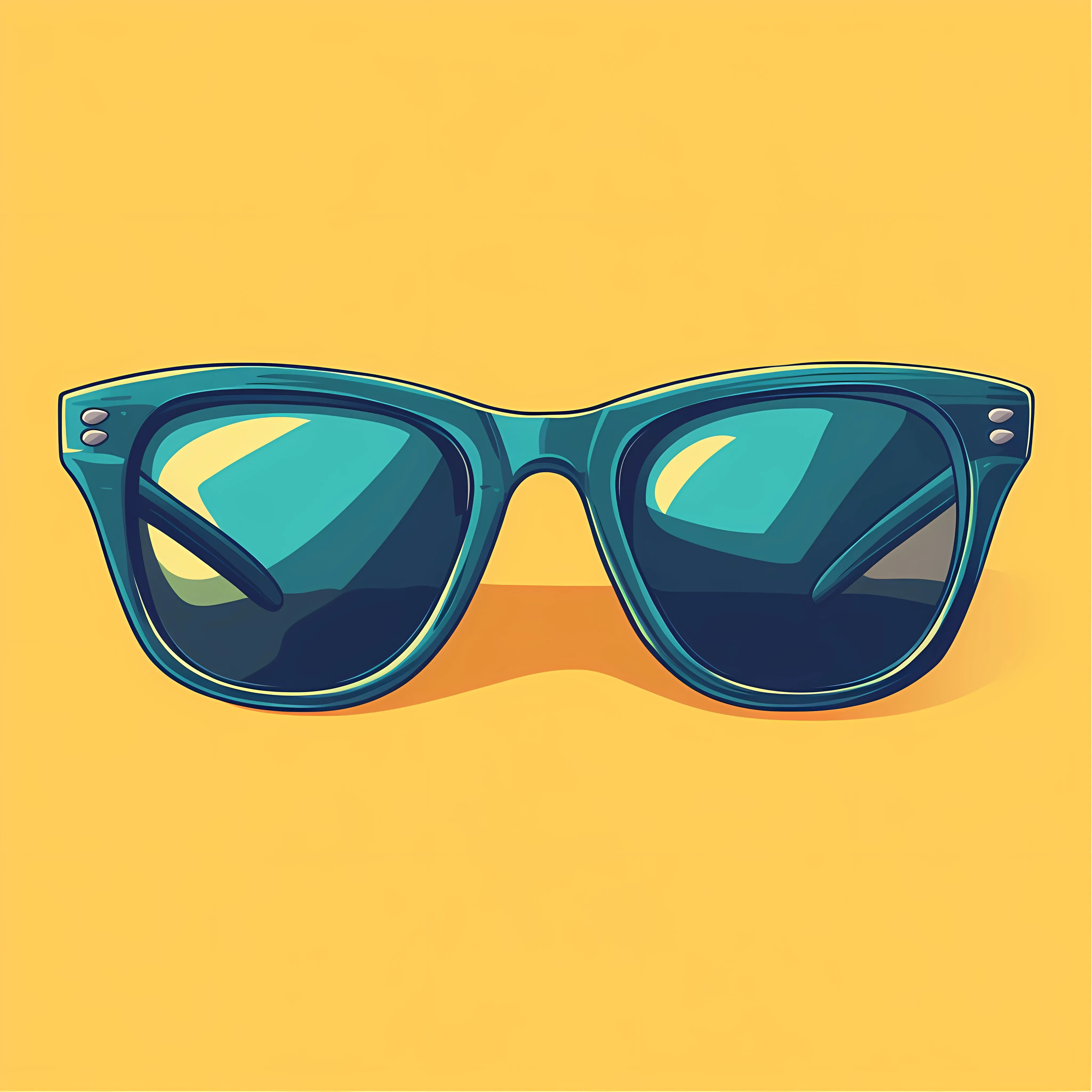 Trendy Colored Sunglasses Flat Vector Illustration – free trendy eyewear image from Dotvec