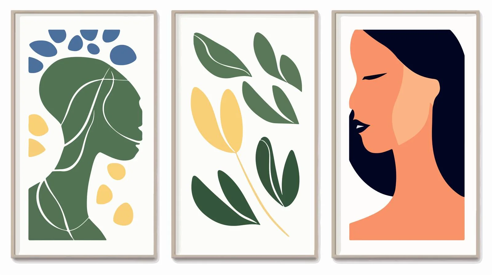 Modern Matisse-Inspired Interior Poster Design — free download from Dotvec