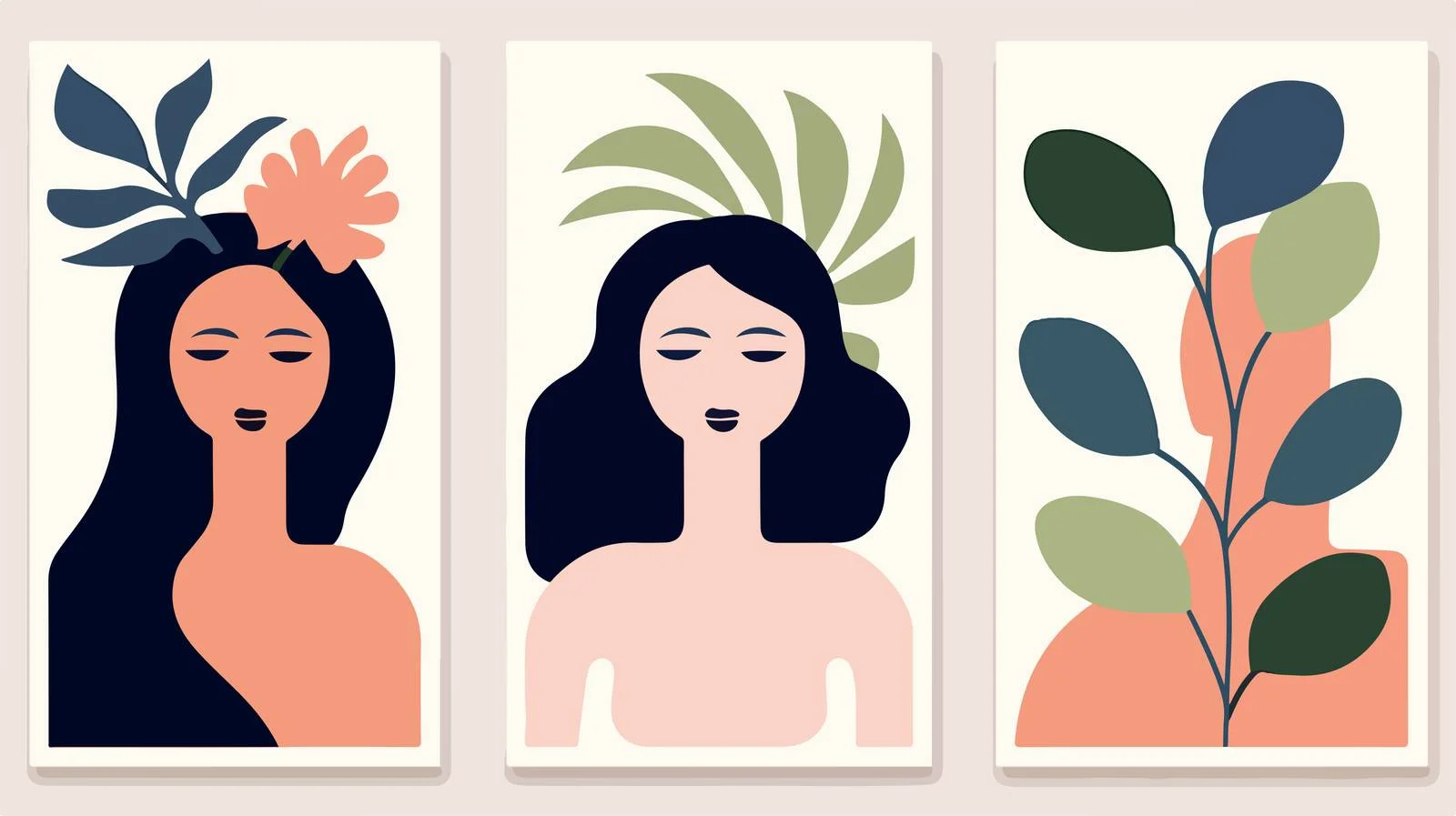 Chic Contemporary Matisse-Style Interior Art Poster — free download from Dotvec