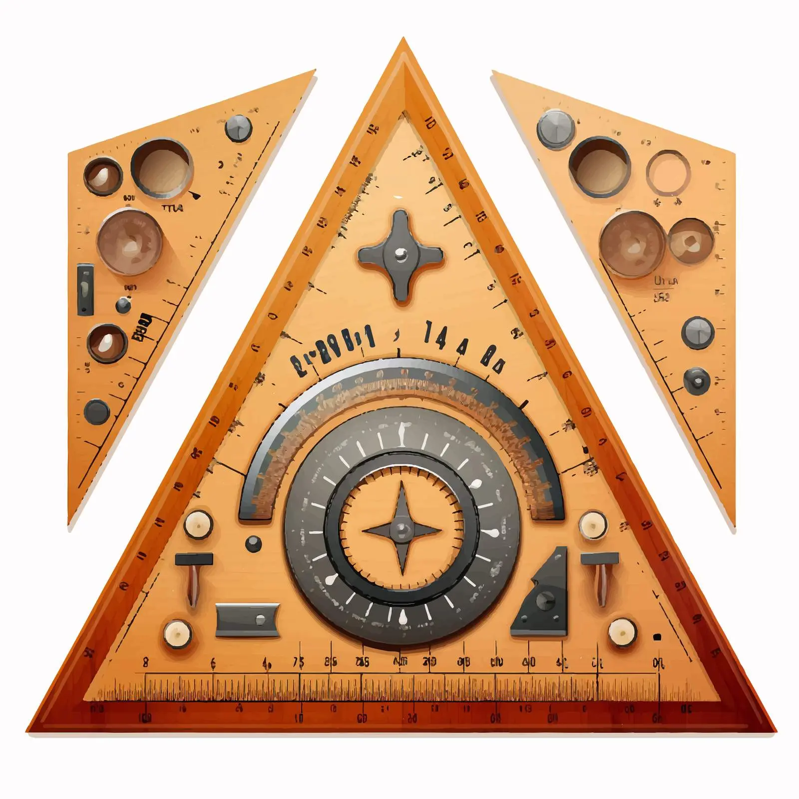 Triangle Instrument Vector Illustration on White Background — free download from Dotvec