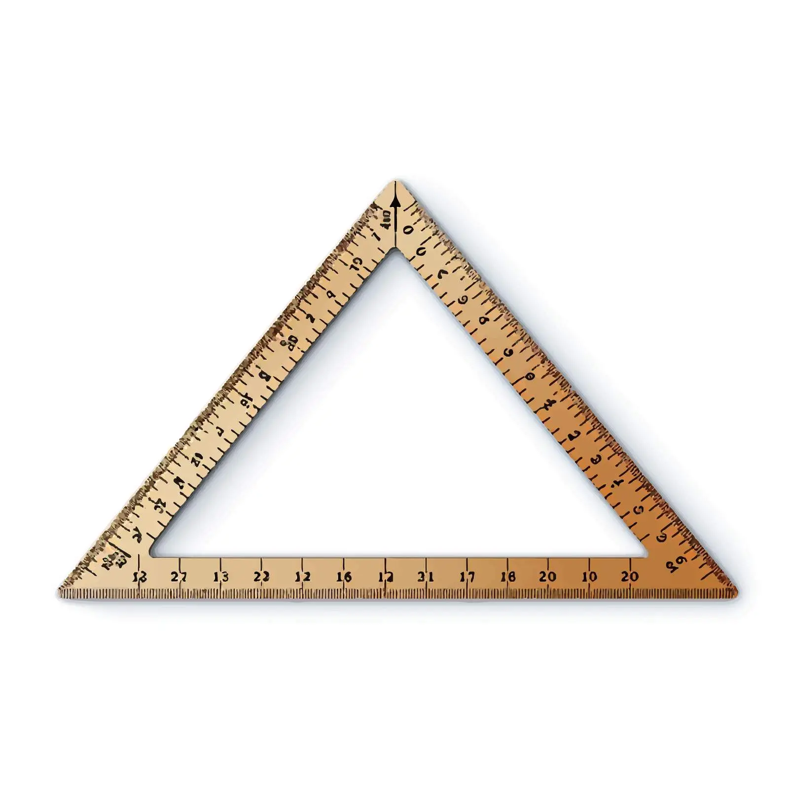 Triangle Ruler Vector Illustration on White Background — free download from Dotvec