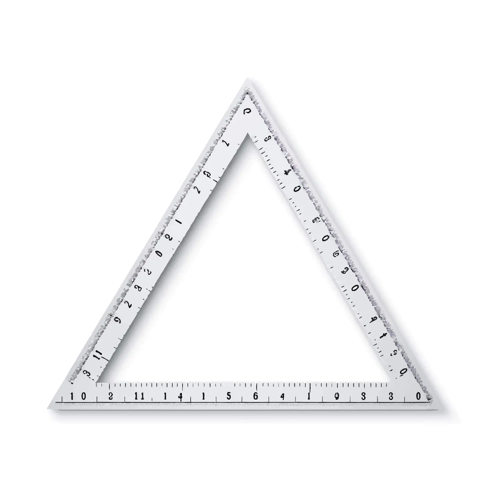 Triangle Ruler Vector Illustration on White Background — free download from Dotvec