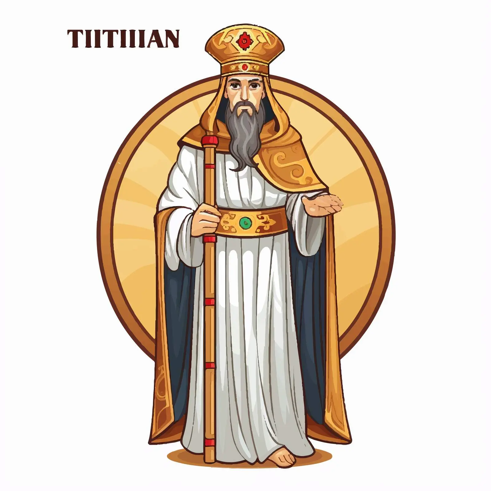 Byzantine Style Trinitian Illustration Vector – free artistic icon image from Dotvec
