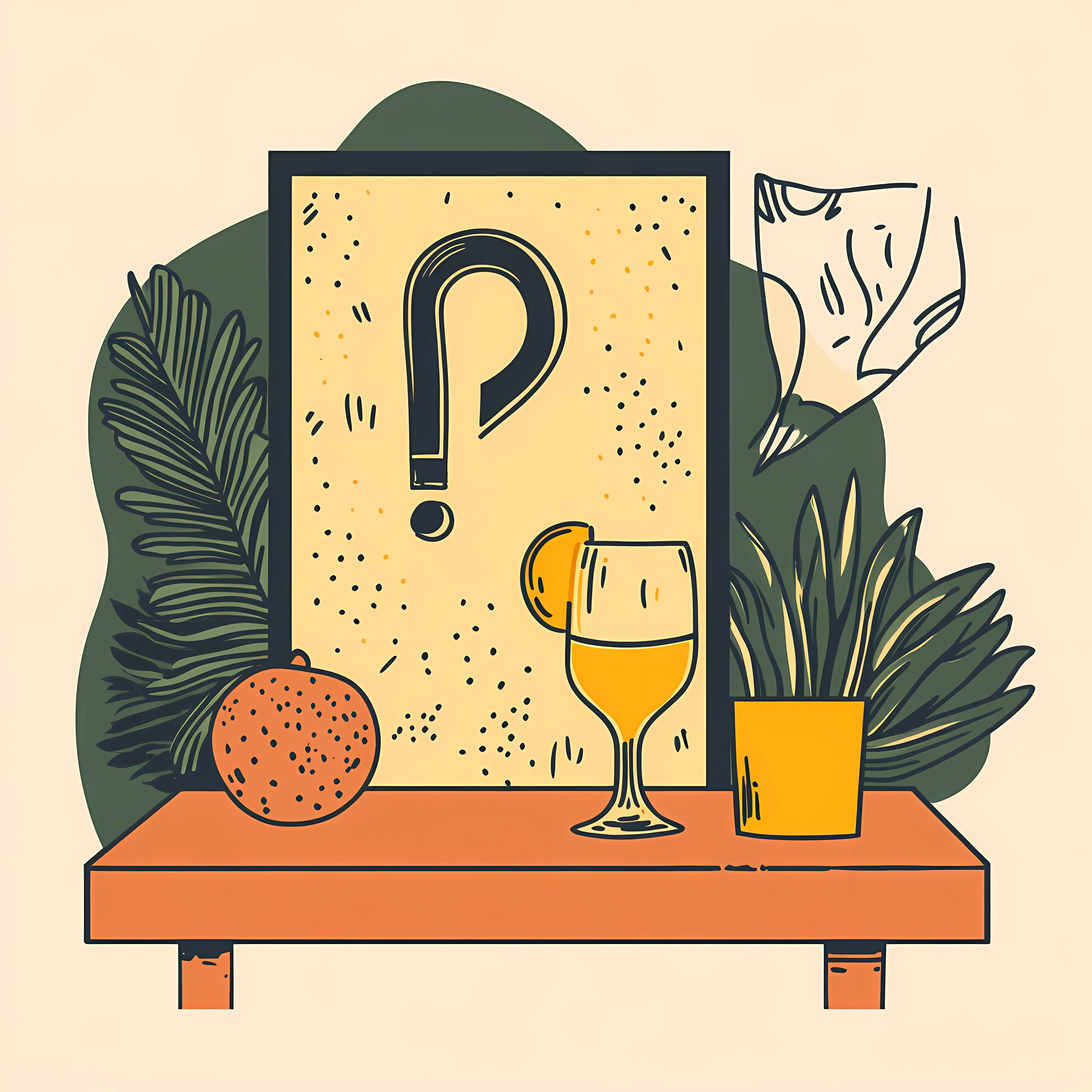 Trivia Night Flat Vector Illustration Design — free download from Dotvec