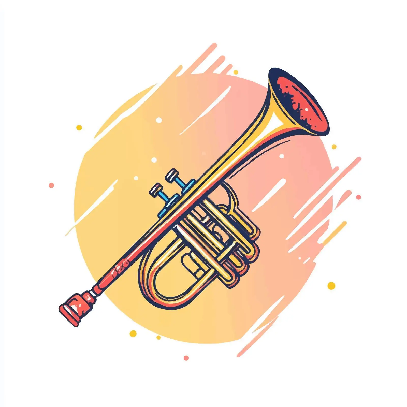 Isolated Trombone Vector Icon for Musicians — free download from Dotvec