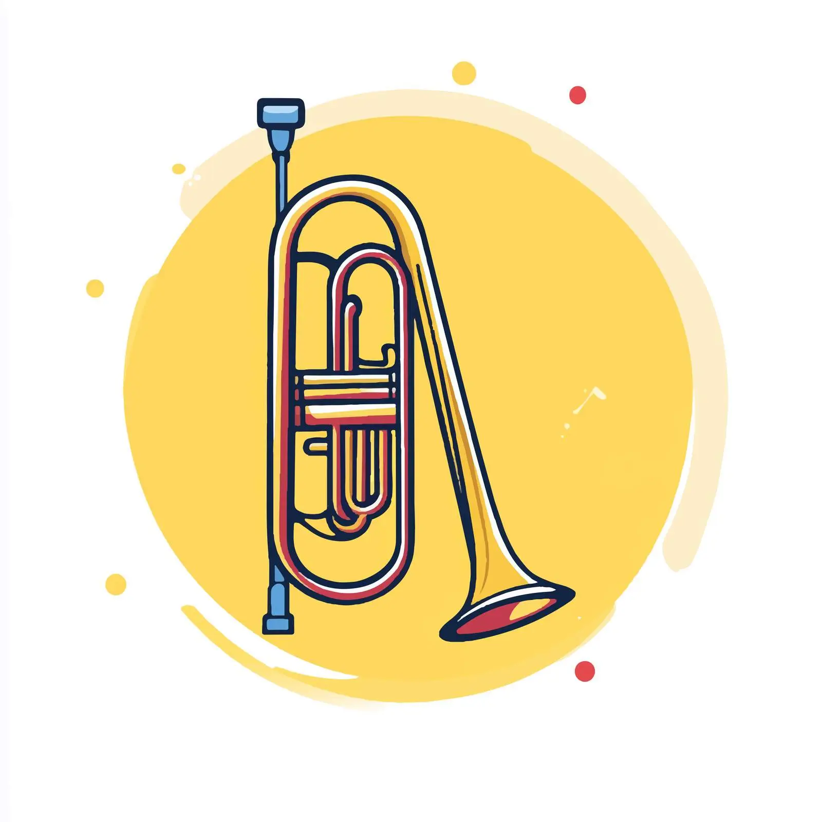Trombone Musical Instrument Vector Icon — free download from Dotvec