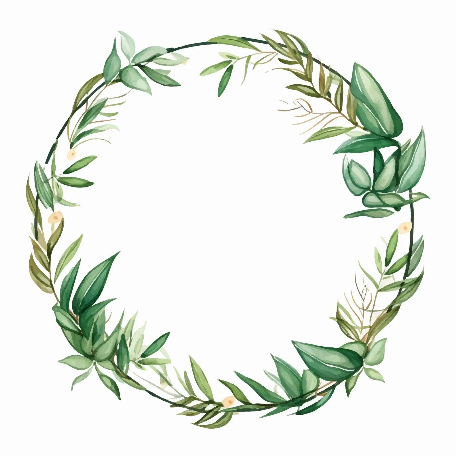 Tropic Deep Green Frame for Flyer Design — free download from Dotvec