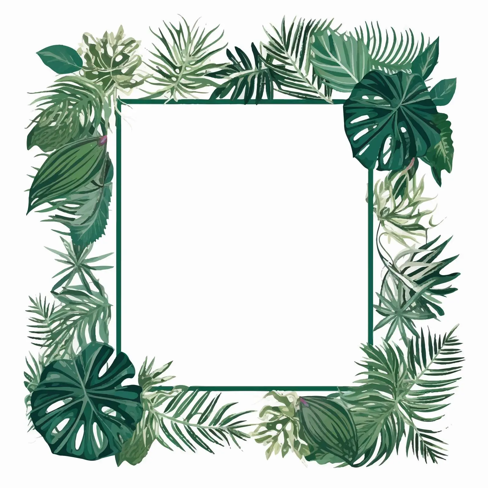 Classic Deep Green Frame for Flyers — free download from Dotvec