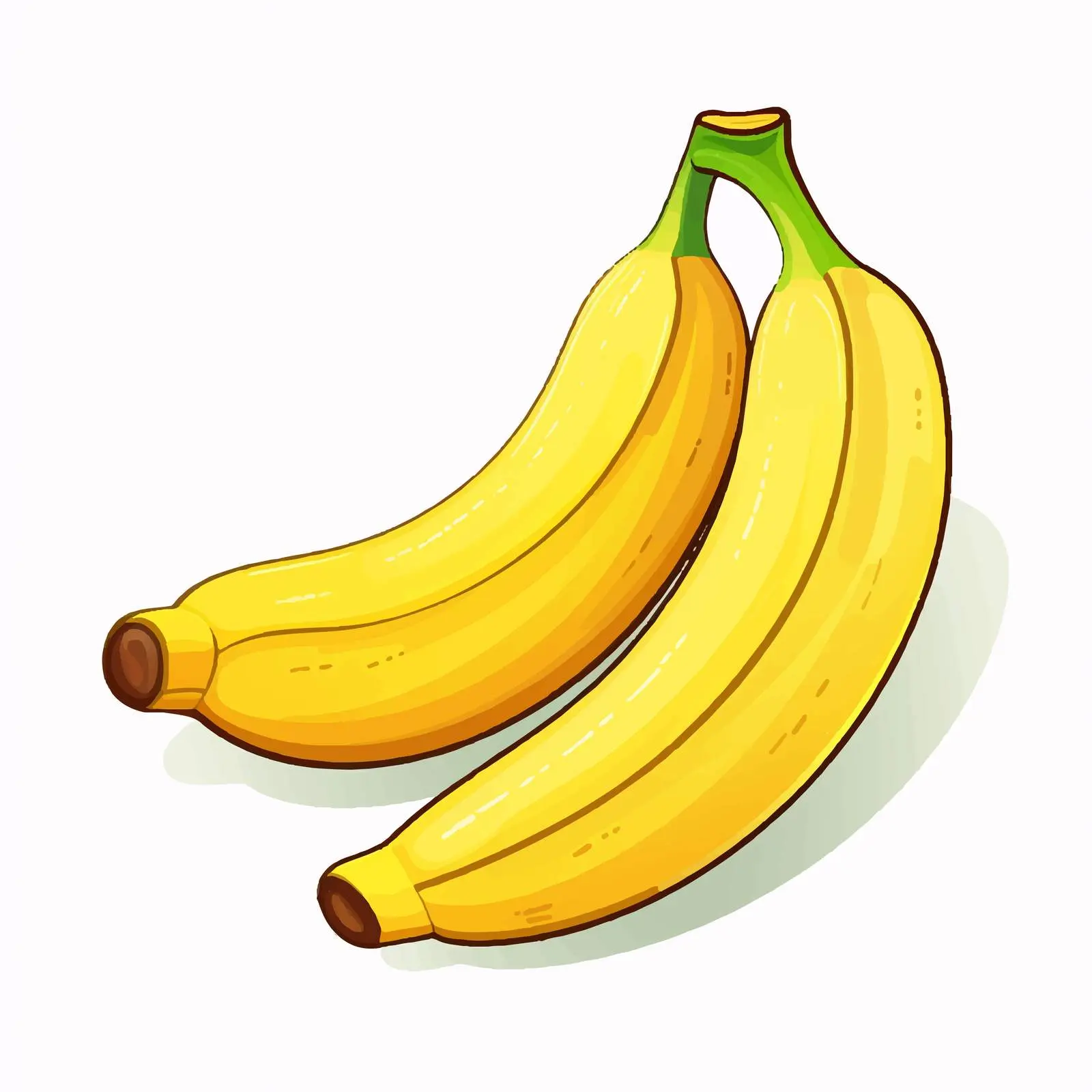 Tropical Exotic Banana Fruit Cartoon Vector Illustration — free download from Dotvec