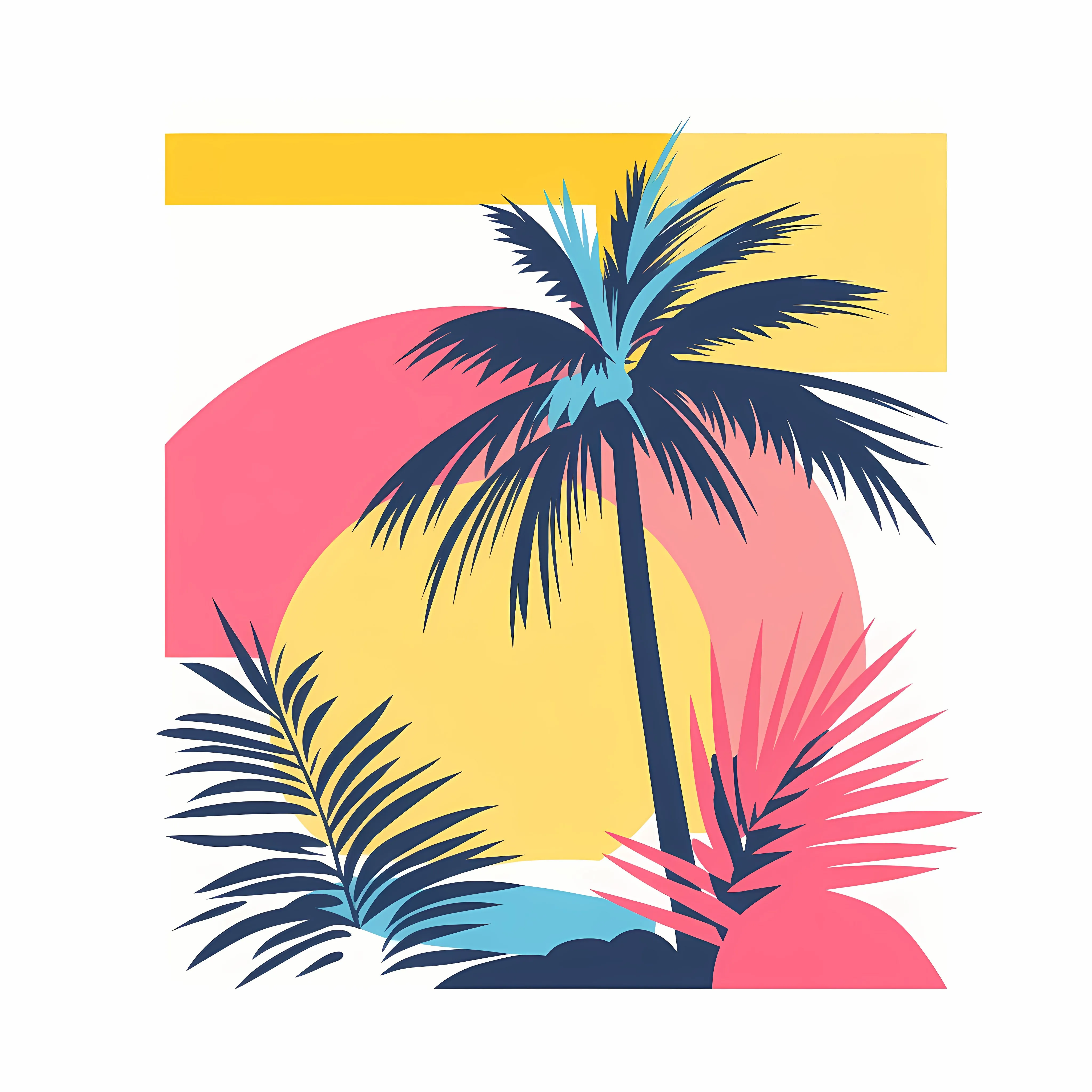 Tropical Band Design Flat Vector Illustration — free download from Dotvec