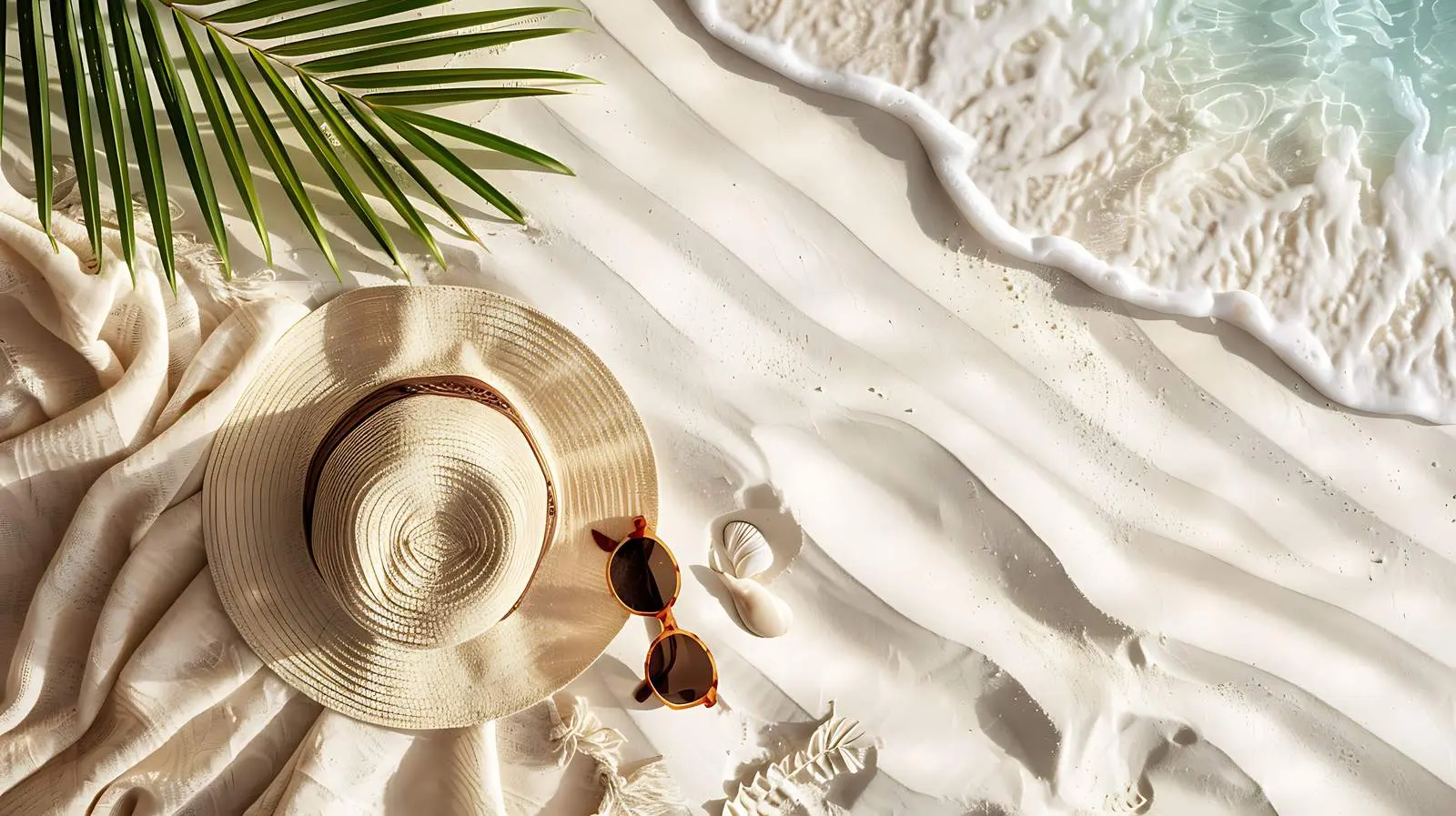 Tropical Beach with White Sand and Blue Sea — free download from Dotvec