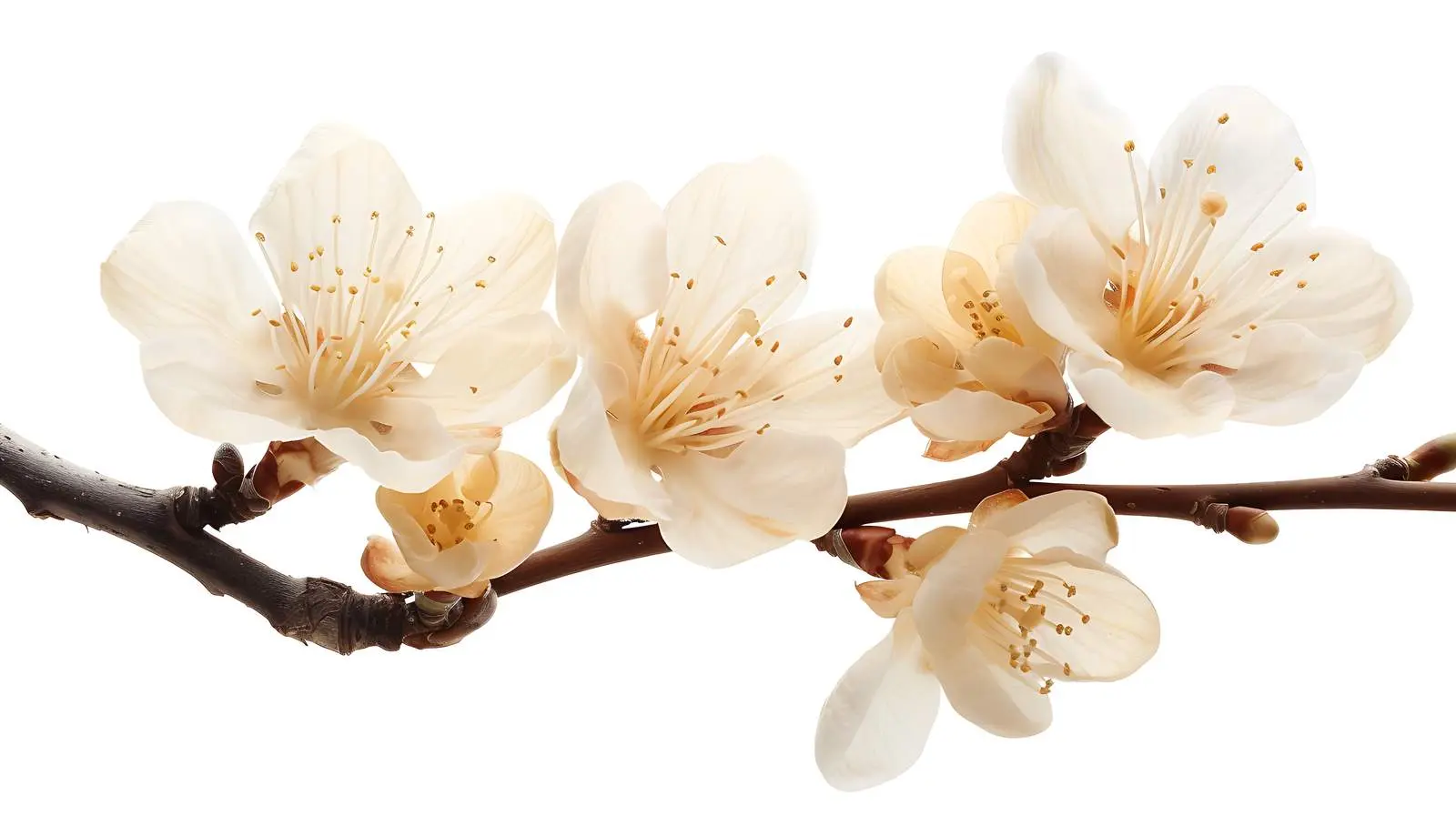 Blooming Pale Beige Tropical Flowers in Nature – free nature art image from Dotvec