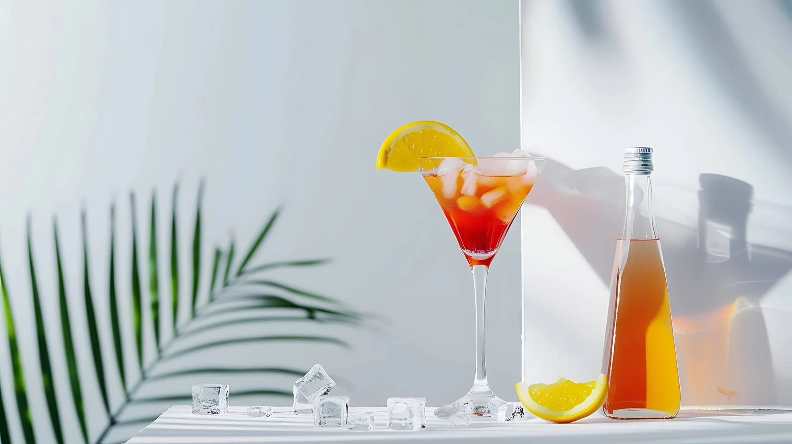 Exotic Martini Cocktail with Ice Cubes — free download from Dotvec