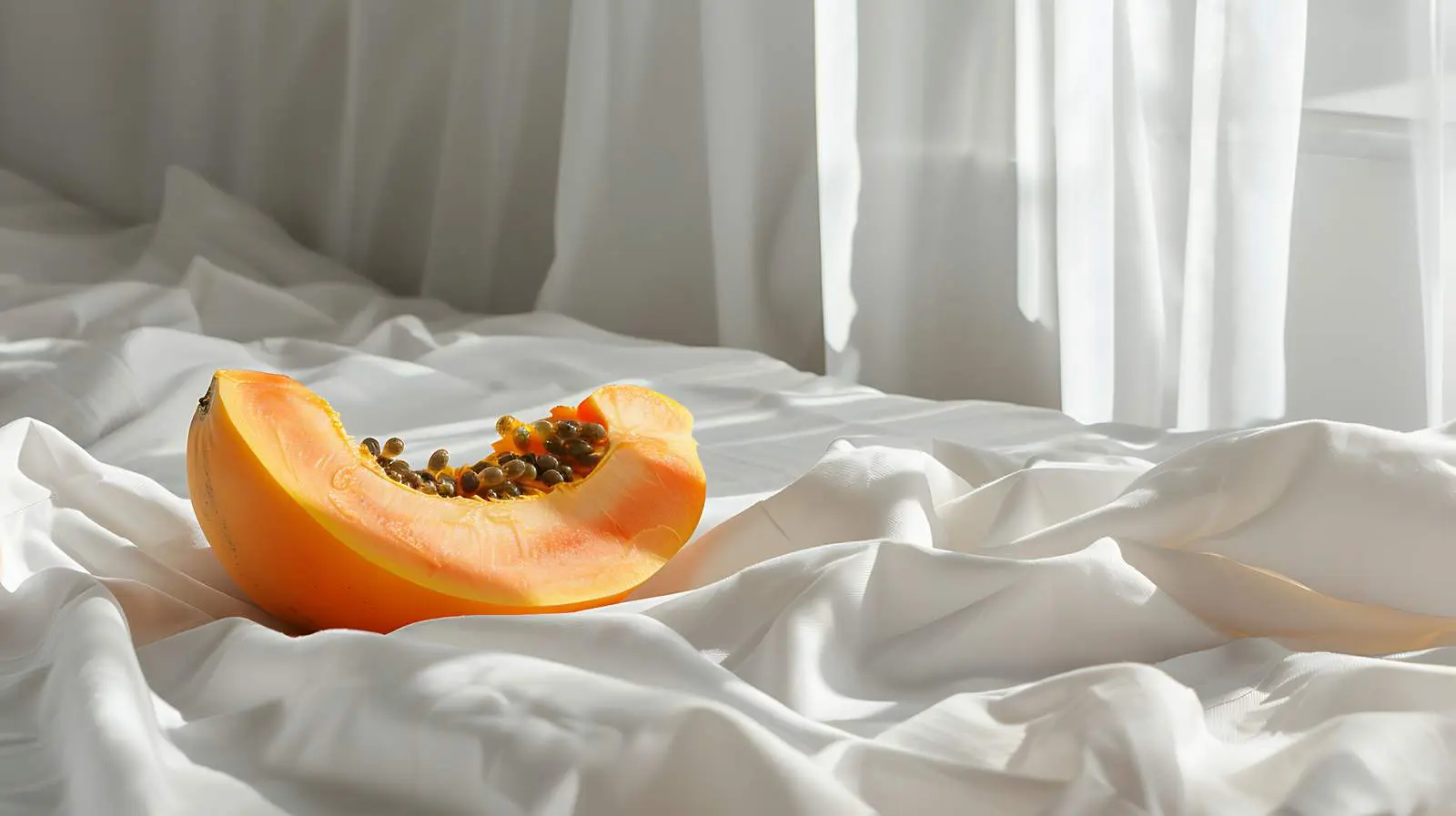 Exotic Papaya Fruit on Bed Display – free dinner image from Dotvec