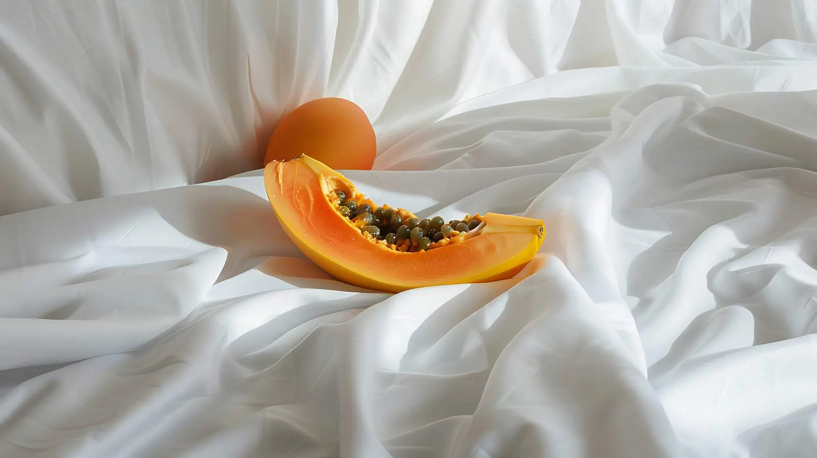 Fresh Papaya Fruit on Bed Surface — free download from Dotvec