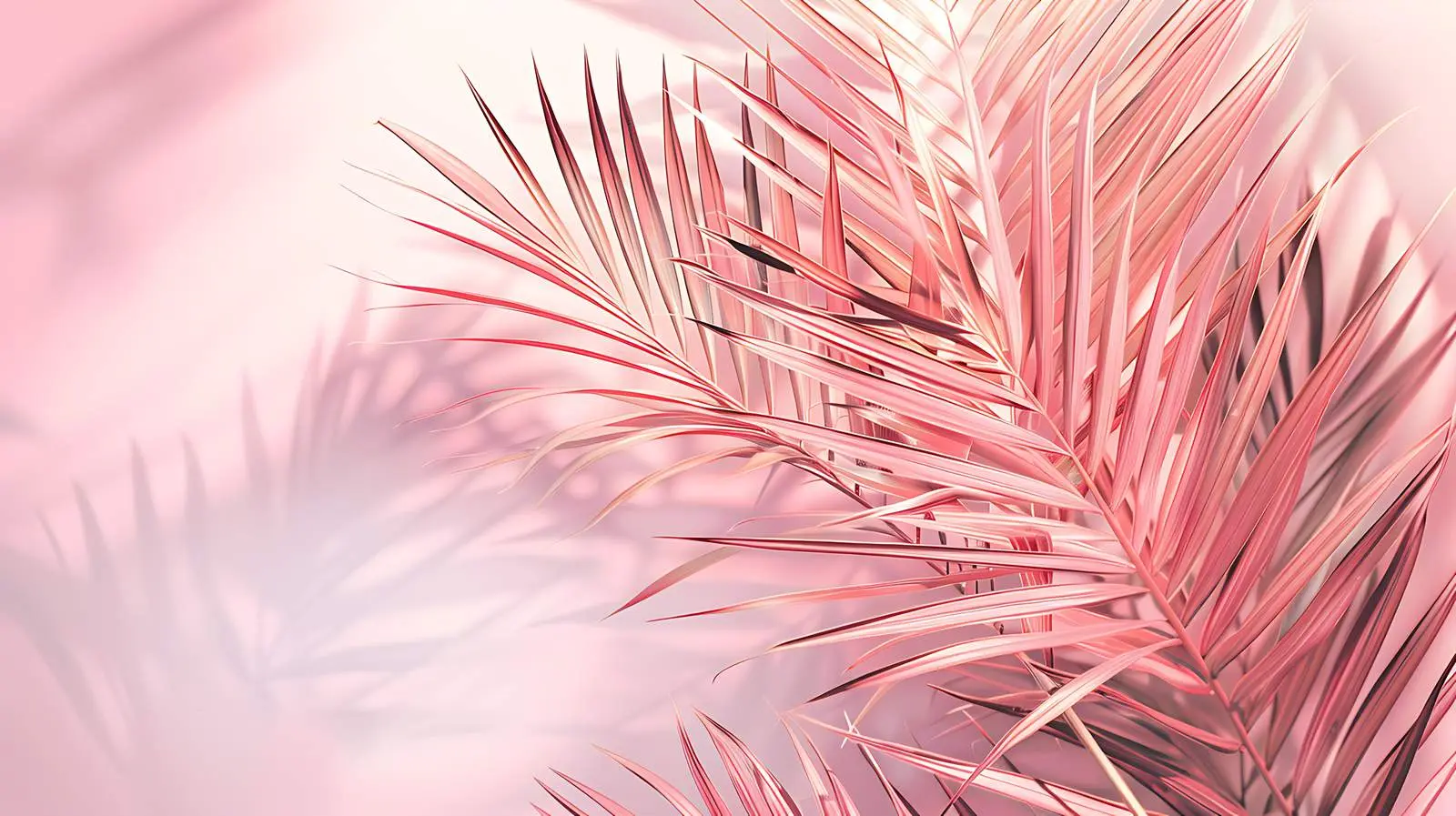 Tropical Palm Leaves on Beige Background — free download from Dotvec