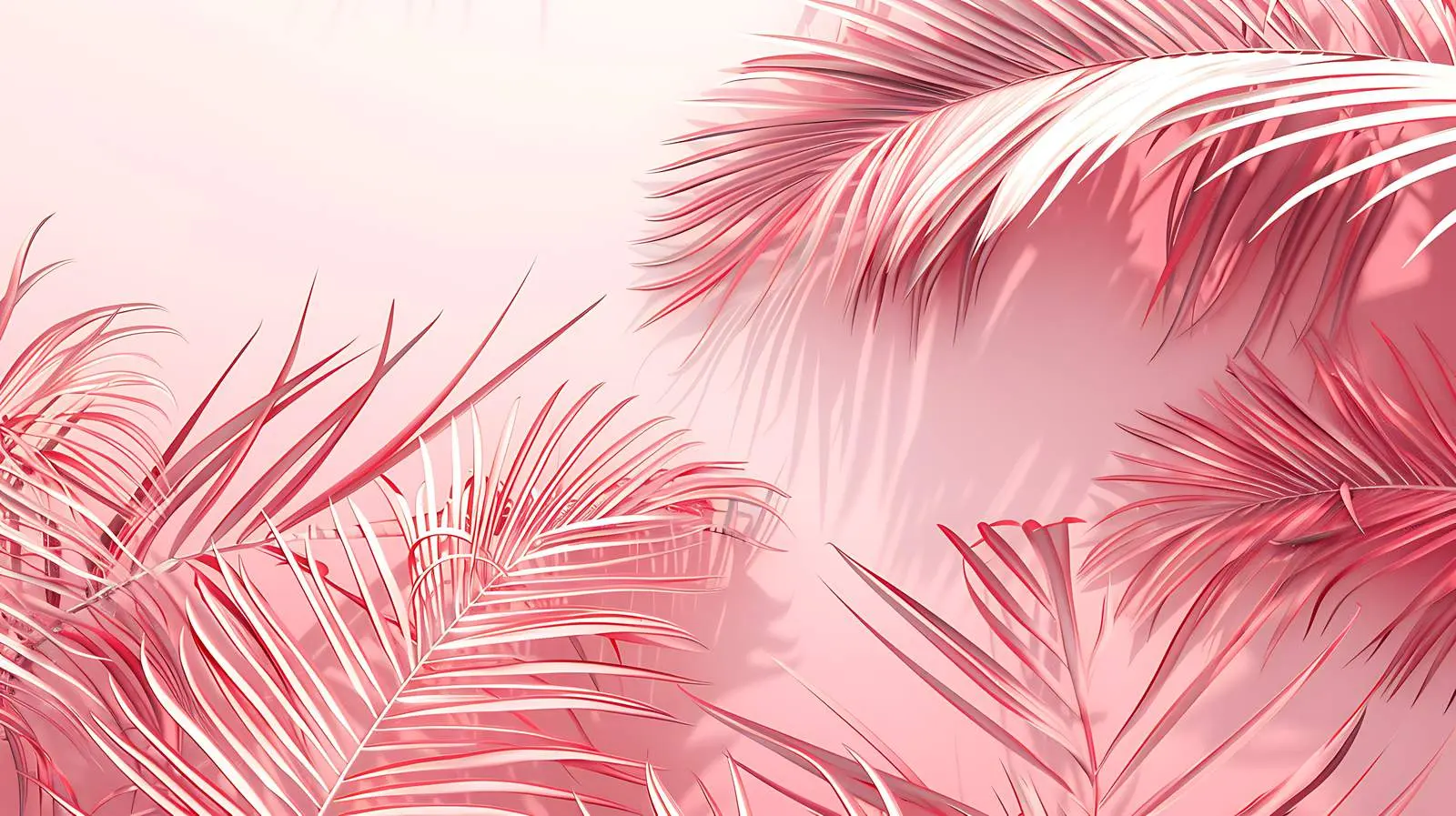 Tropical Palm Leaves on Beige Background — free download from Dotvec