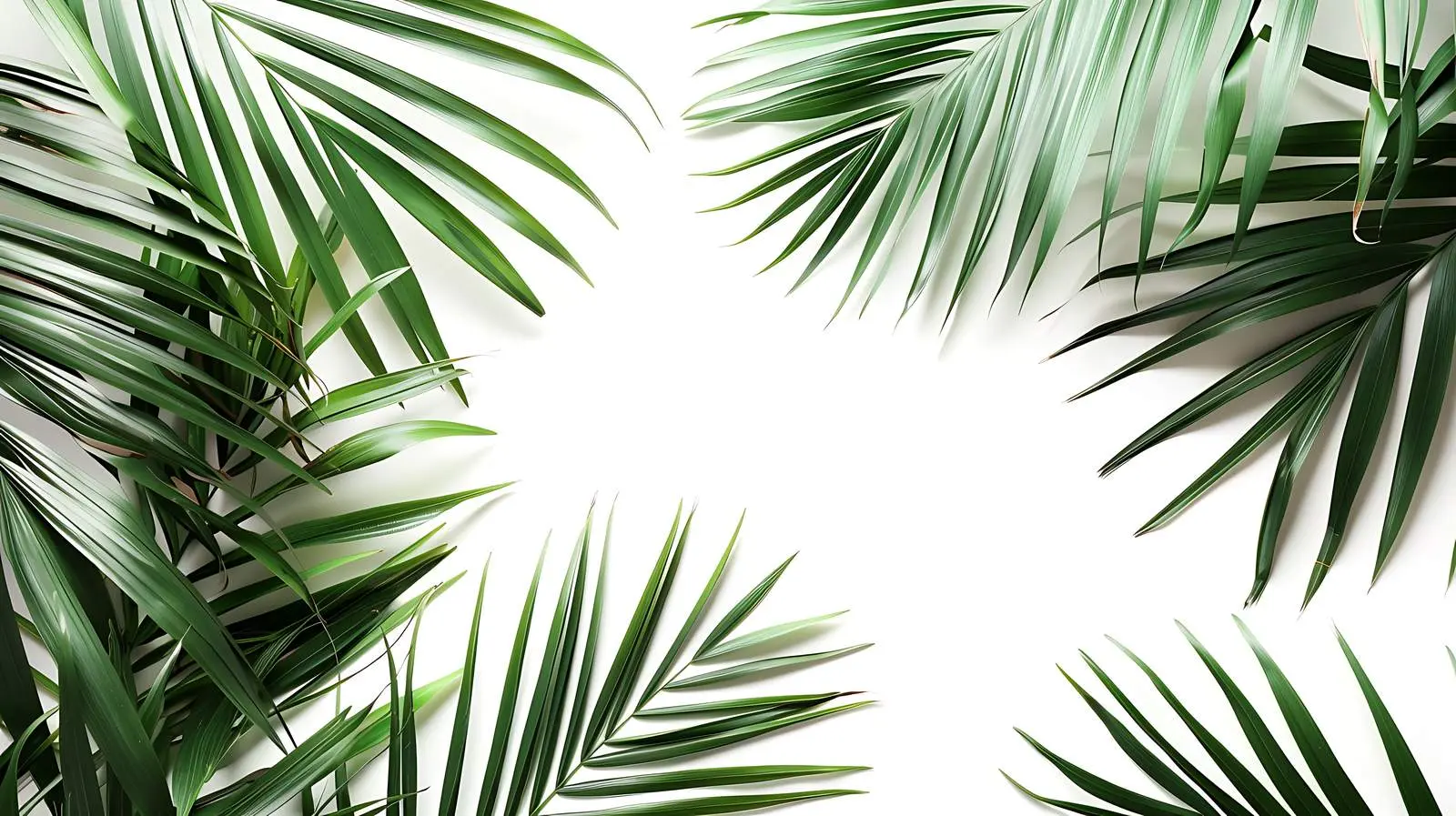 Exotic Palm Leaves on Soft Pastel Pink Background — free download from Dotvec