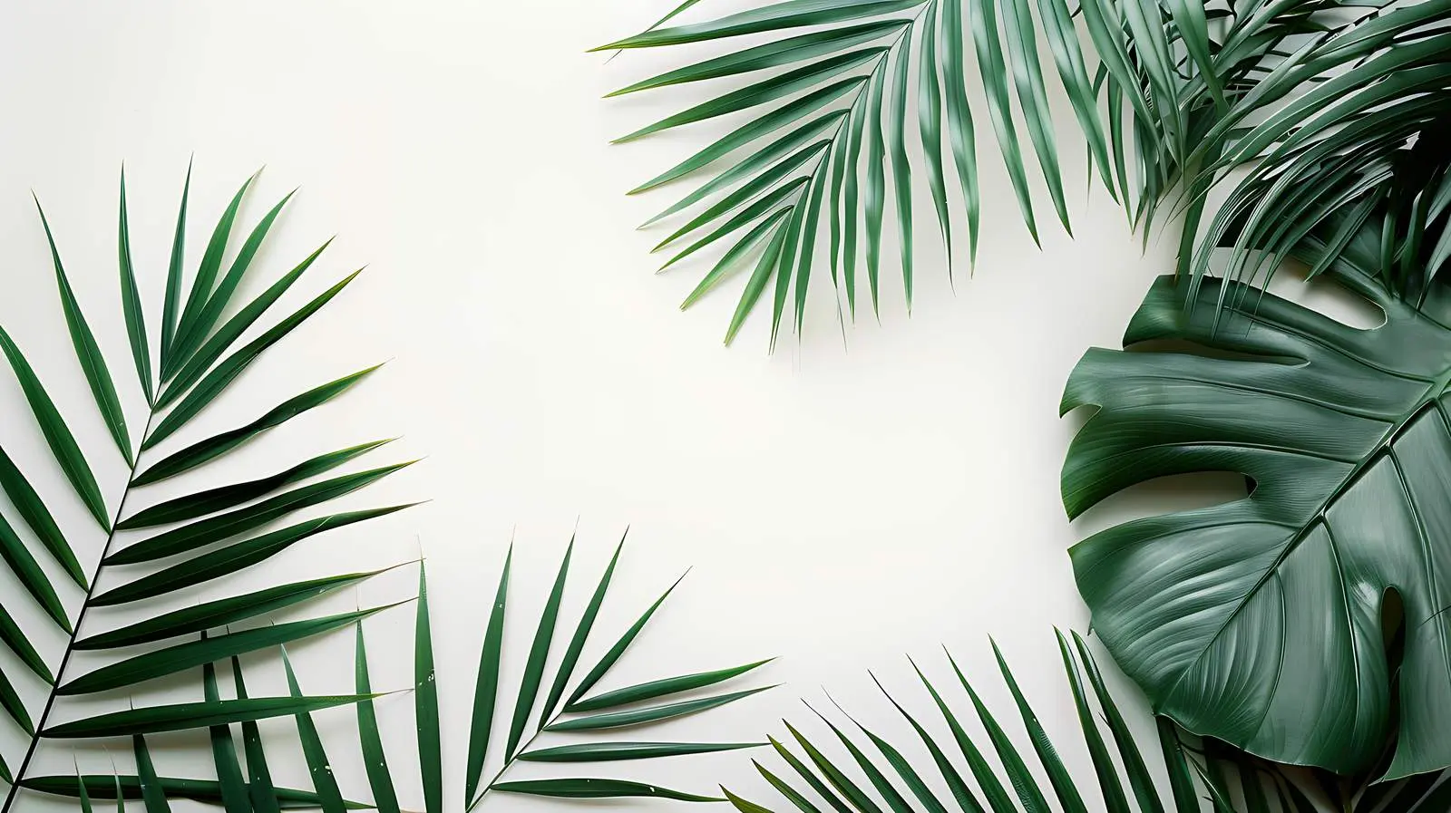 Tropical Palm Leaves on Pastel Pink Background — free download from Dotvec