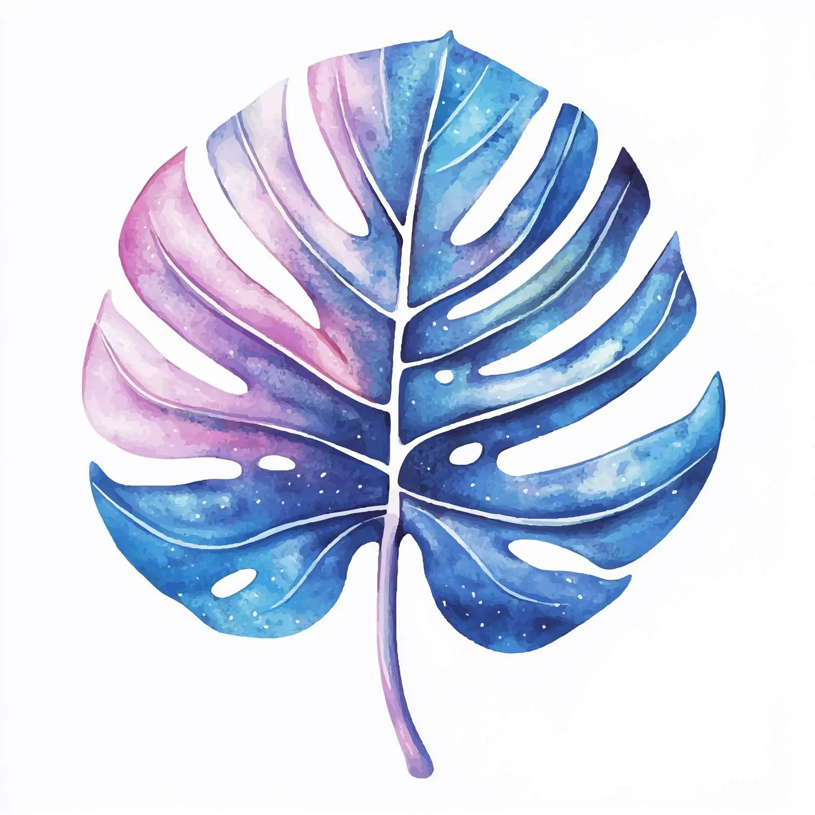 Watercolor Tropical Palm Leaf on White Background — free download from Dotvec