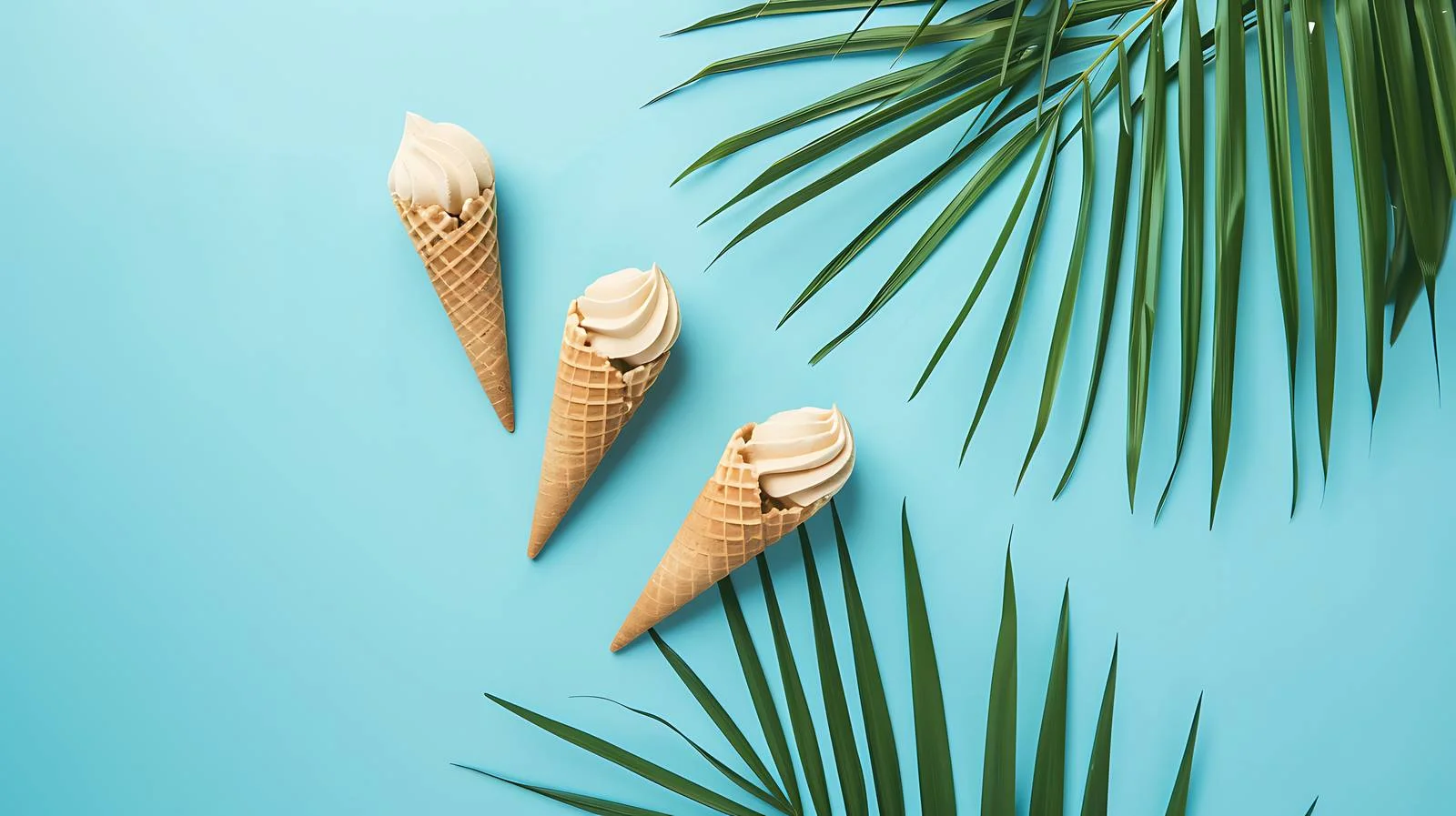 Tropical Treats Under Palm Leaf — free download from Dotvec