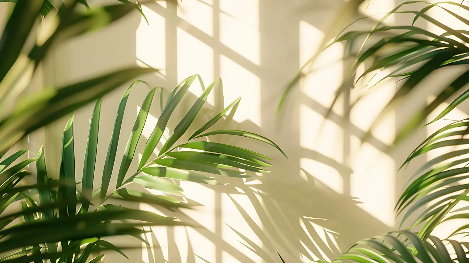 Tropical Palm Leaves with Sunlight and Shadows — free download from Dotvec