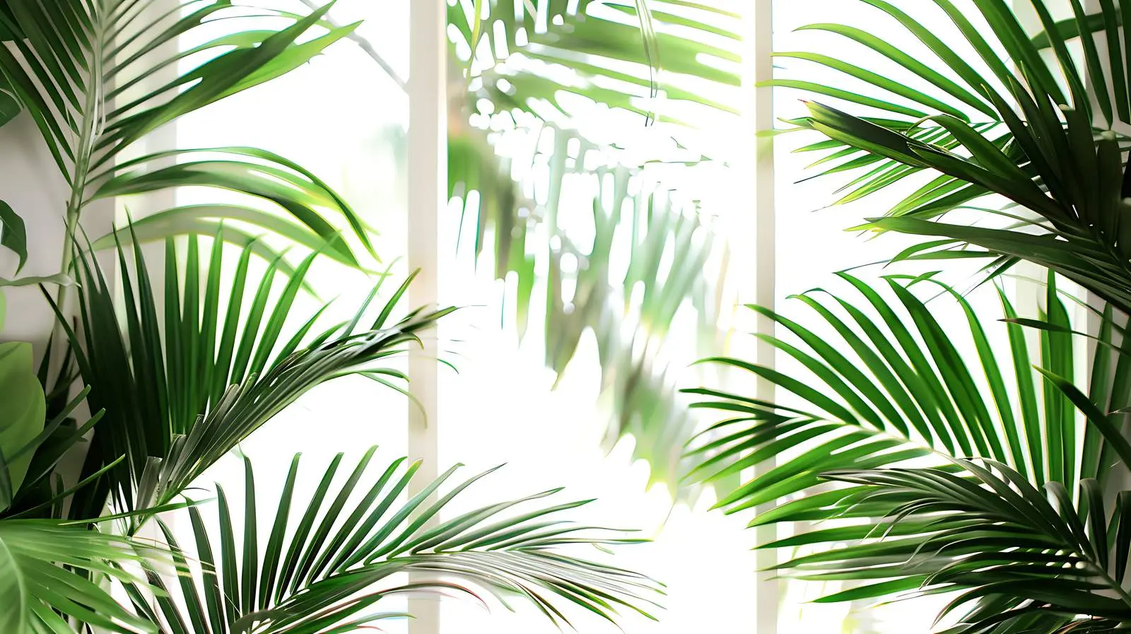 Minimalist Home Interior with Tropical Palm Leaves — free download from Dotvec