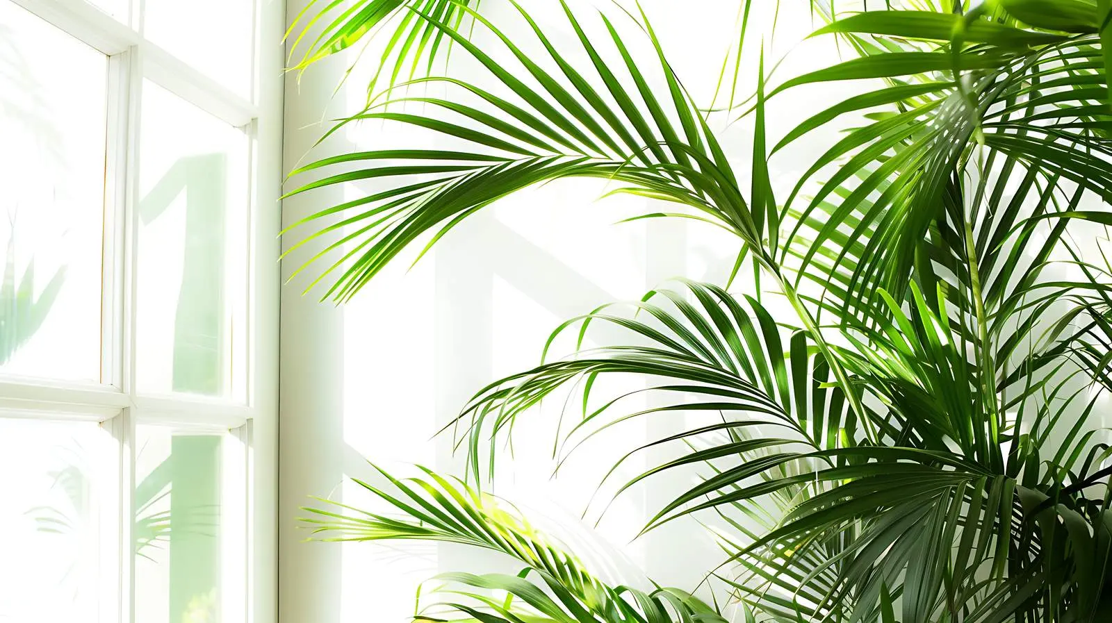 Tropical Palm Leaves in Minimal Home Interior — free download from Dotvec