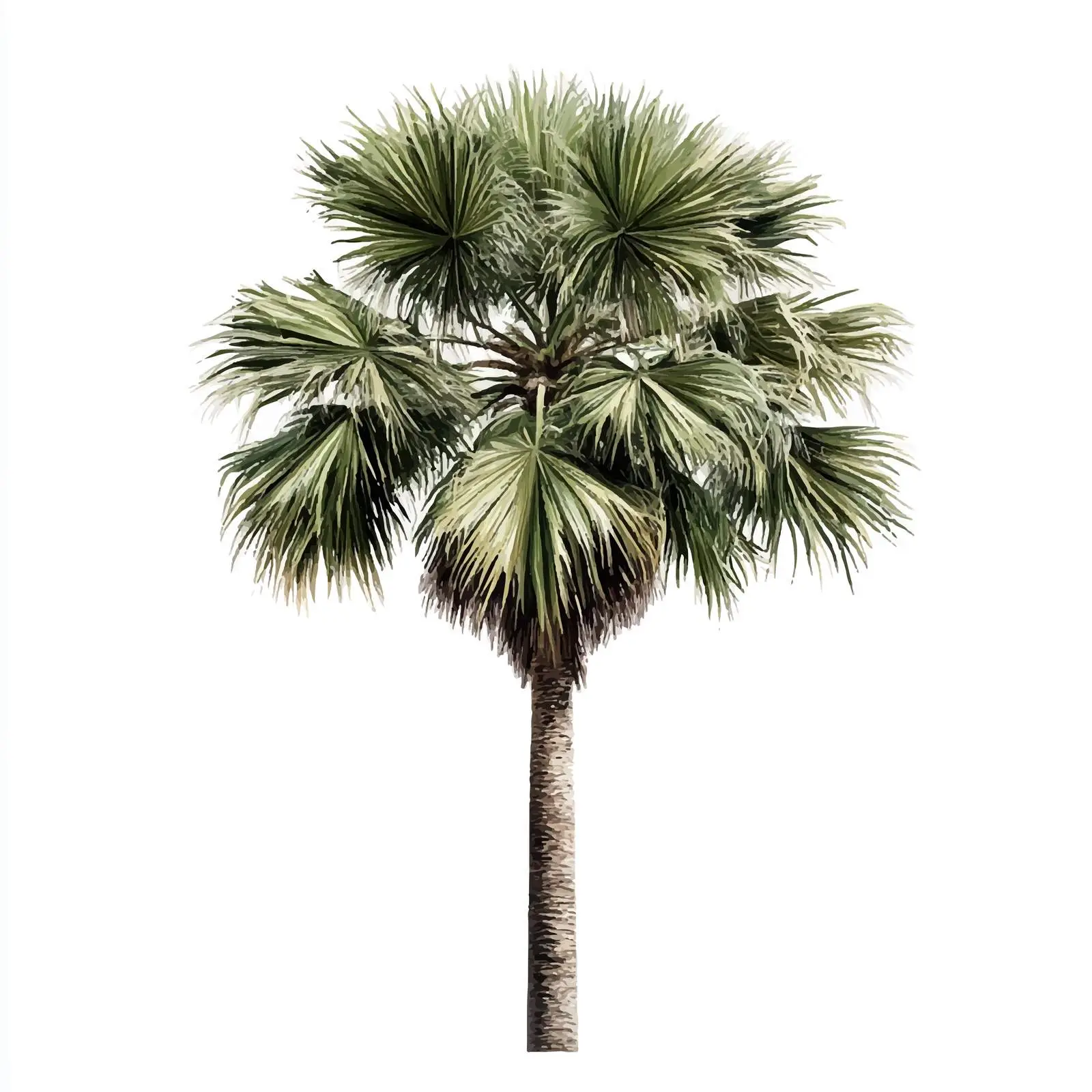 Isolated Tropical Palm Tree Vector Design — free download from Dotvec