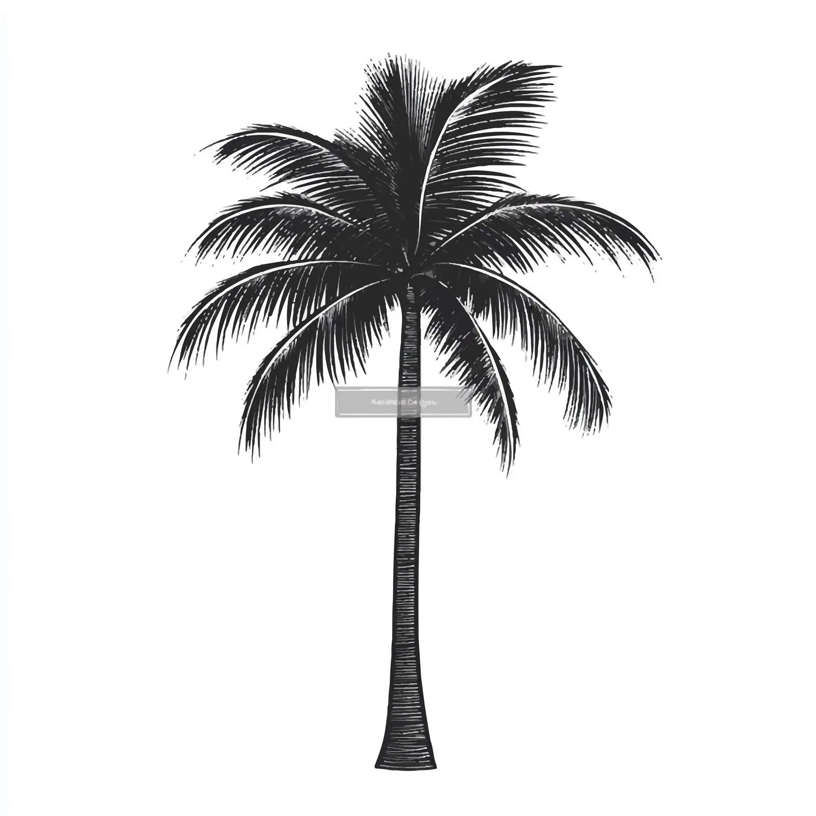 Isolated Tropical Palm Tree Design — free download from Dotvec