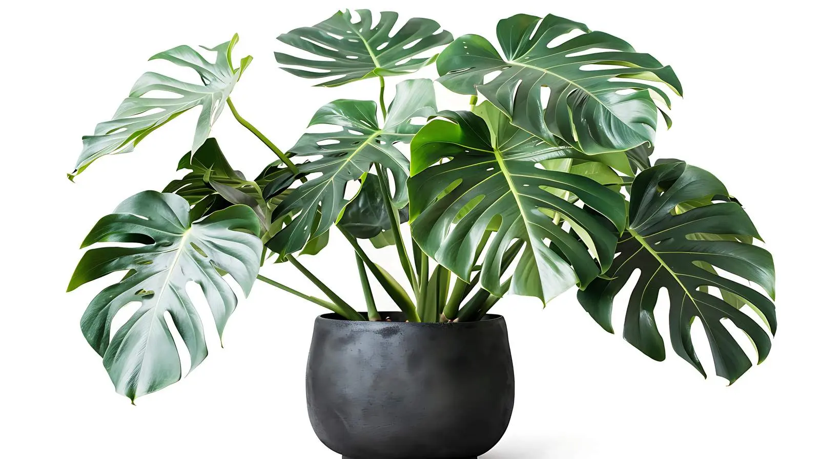 Monstera Plant in Flowerpot on White Background — free download from Dotvec