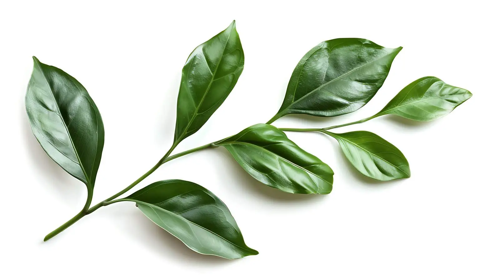 Minimalist Tropical Plant Stem with Leaves — free download from Dotvec