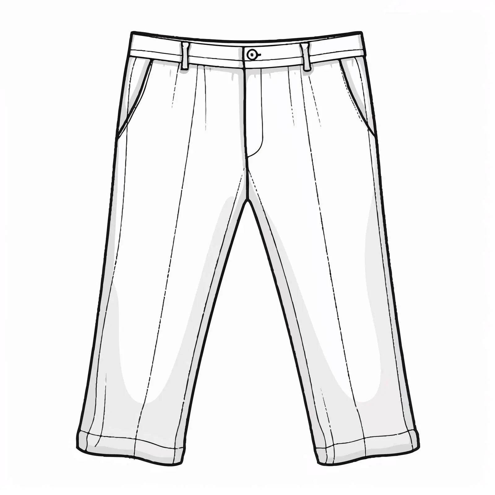 Stylish Trousers Vector Illustration on White Background — free download from Dotvec